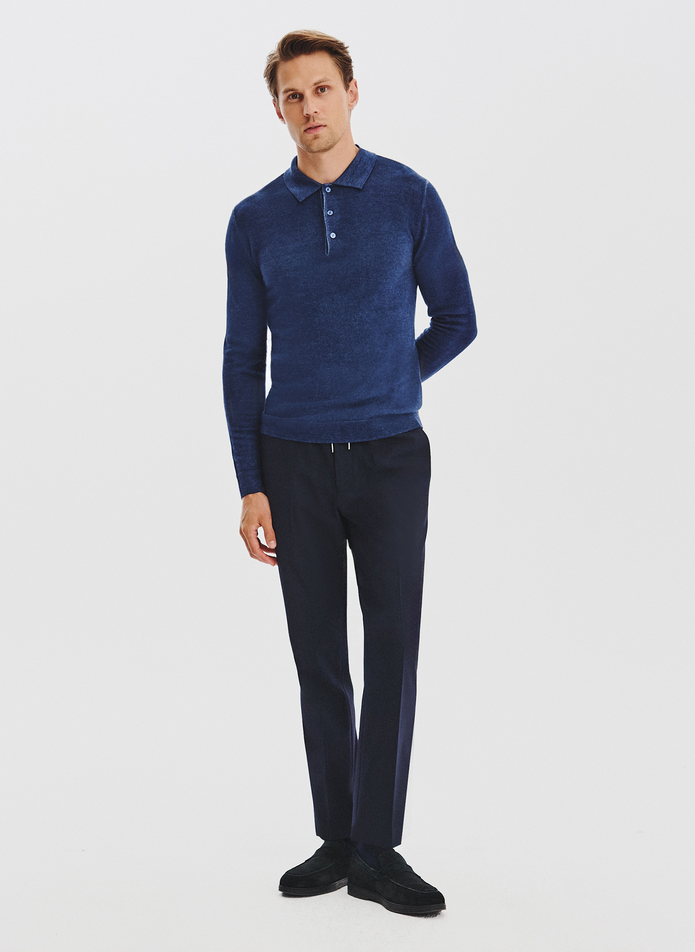 PAKO LORENTE - Wełniany sweter polo - Pako Lorente