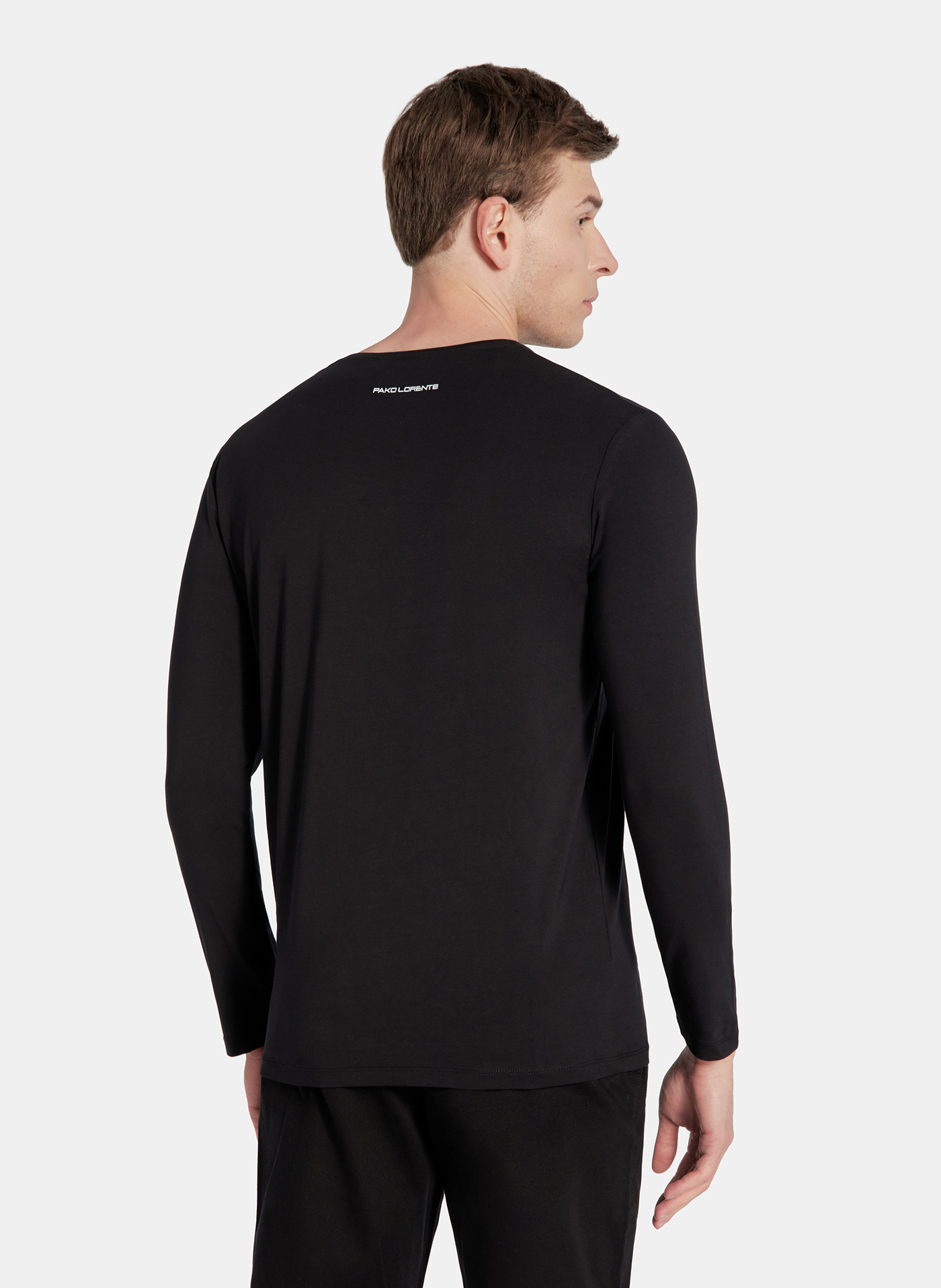 Longsleeve męski w kolorze czarnym - Pako Lorente