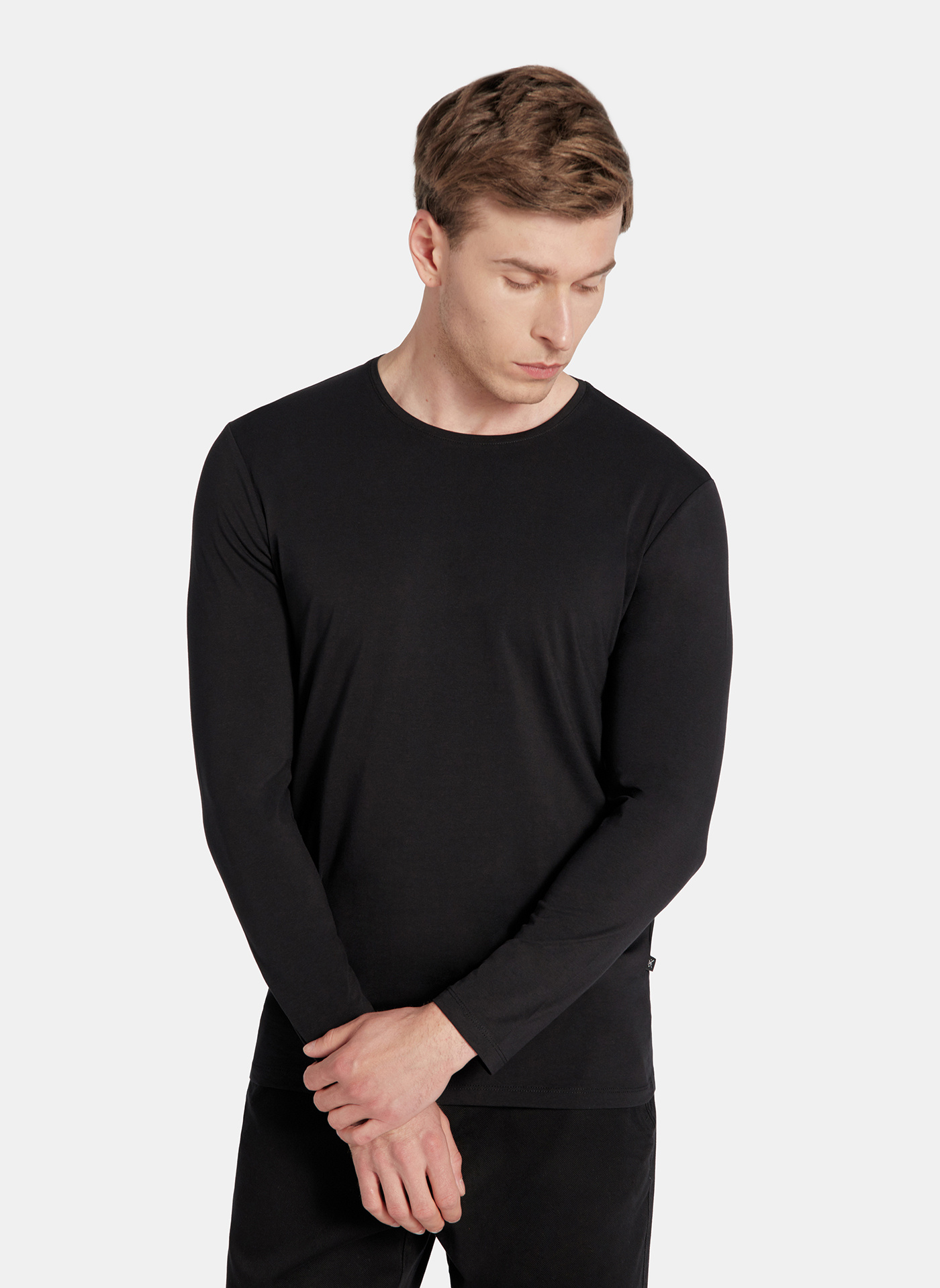 Longsleeve męski w kolorze czarnym - Pako Lorente