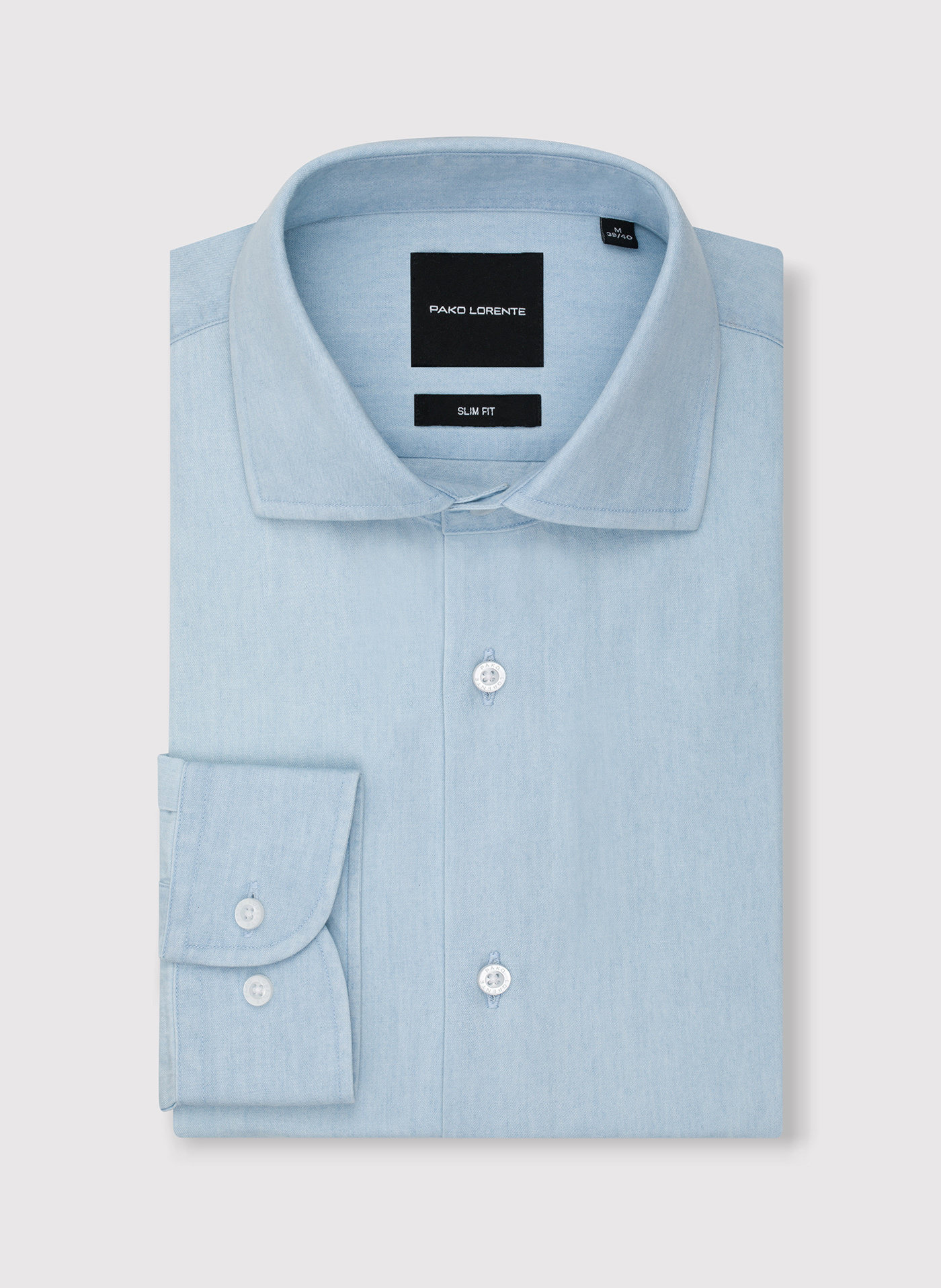 PAKO LORENTE - Jasnoniebieska koszula jeansowa - Pako Lorente