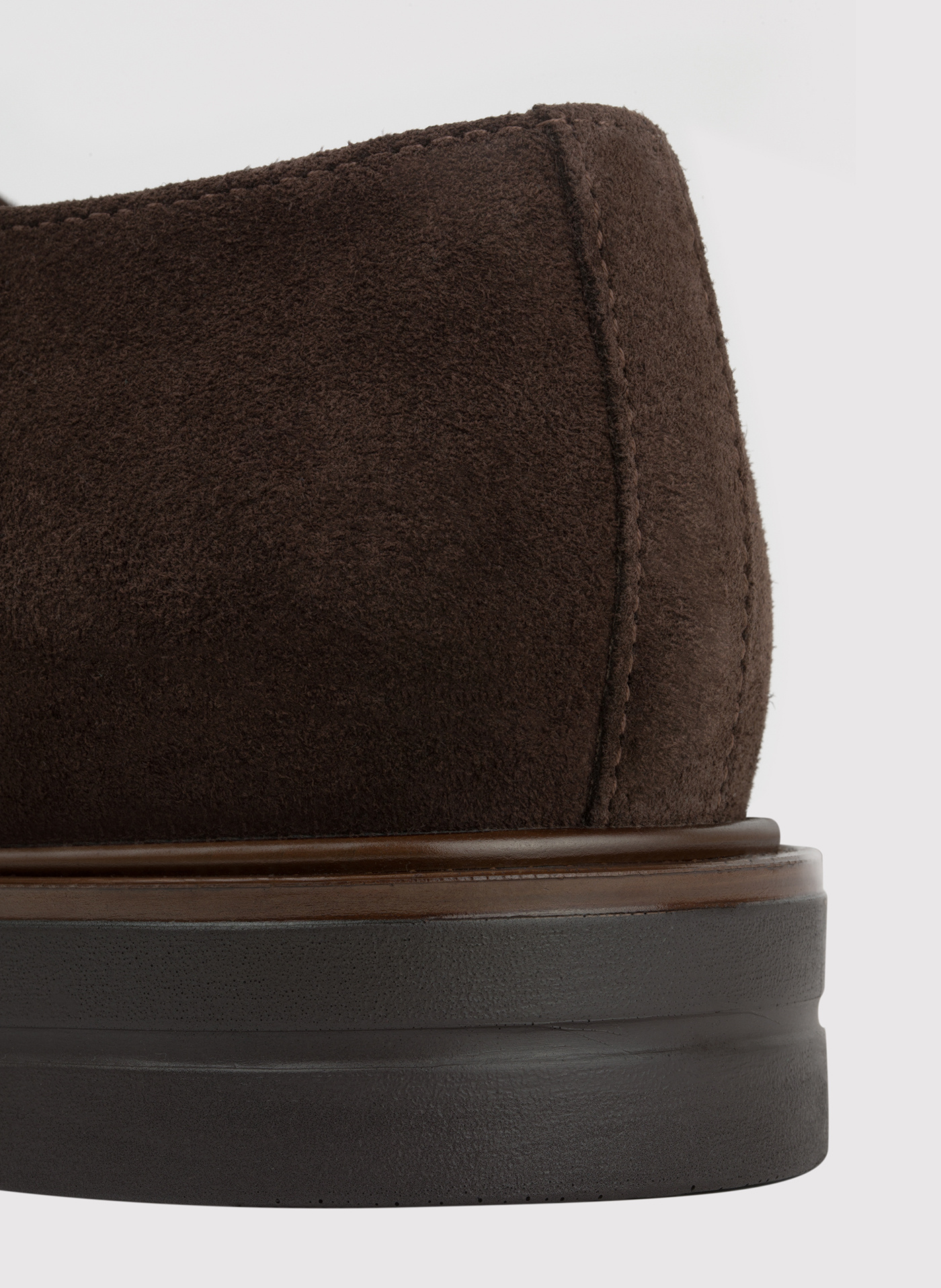 Zamszowe monki męskie w kolorze brązowym - Pako Lorente