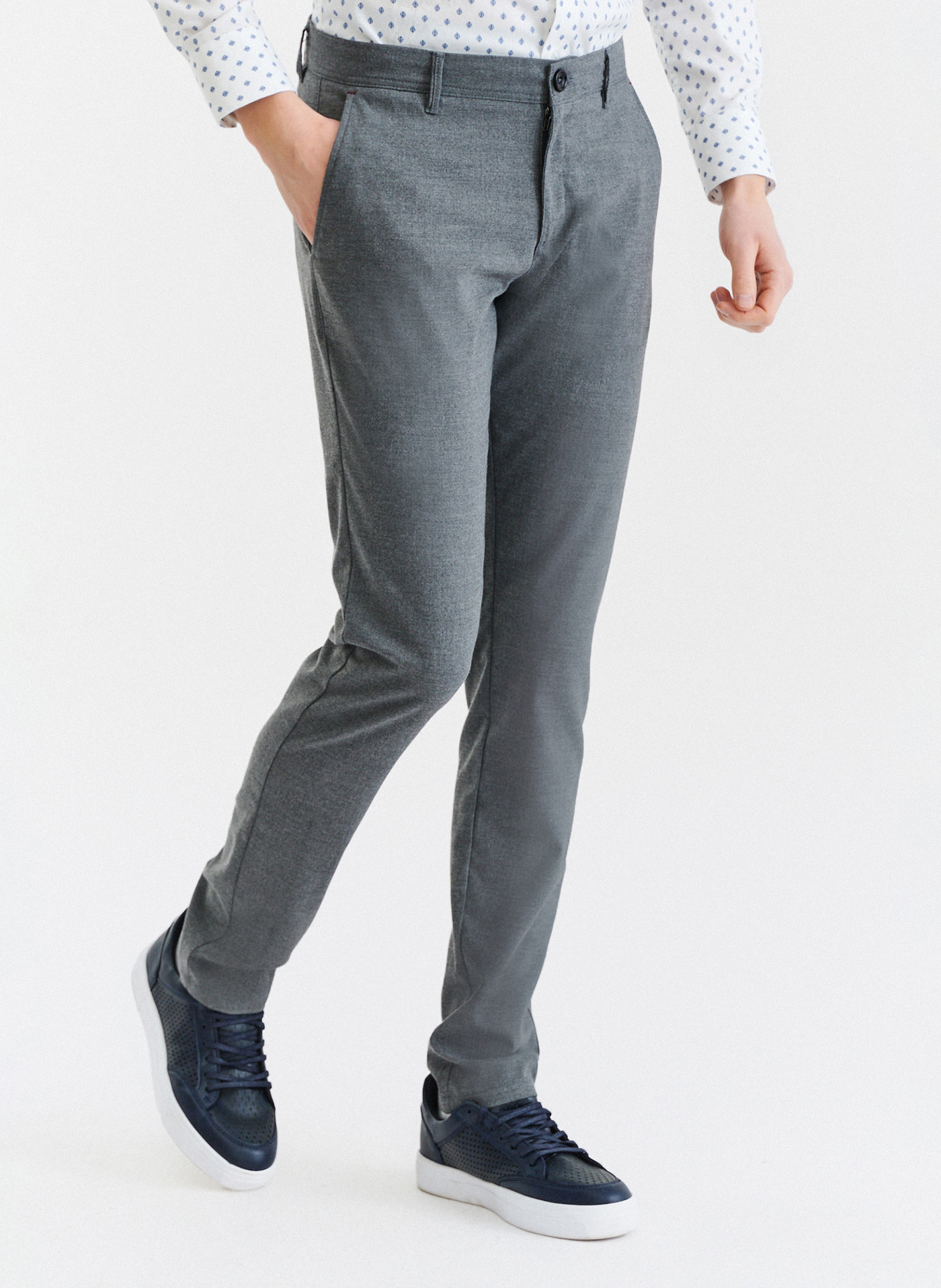 Szare spodnie męskie - Pako Lorente