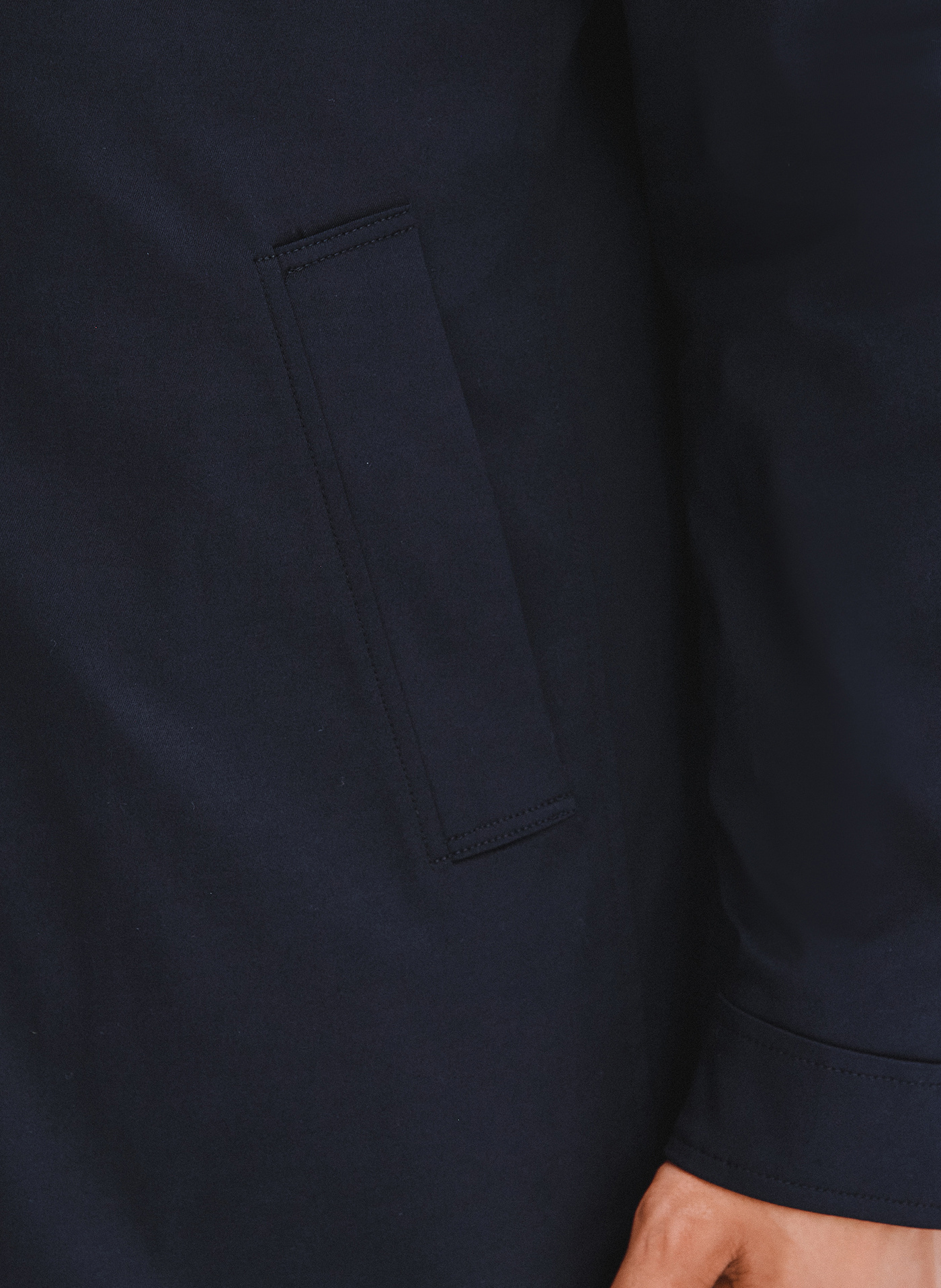 Granatowy płaszcz jesienny - Pako Lorente