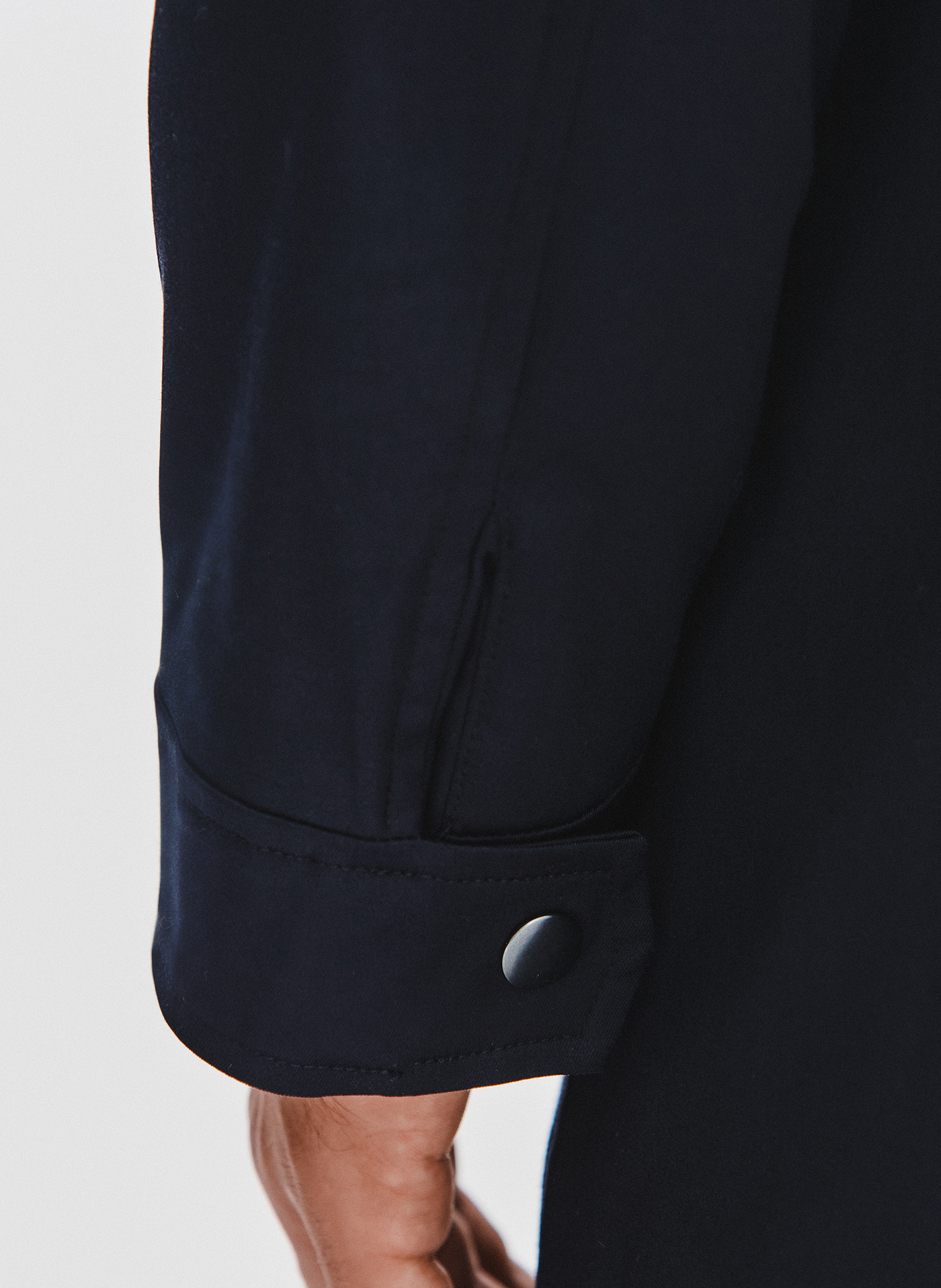 Granatowy płaszcz jesienny - Pako Lorente