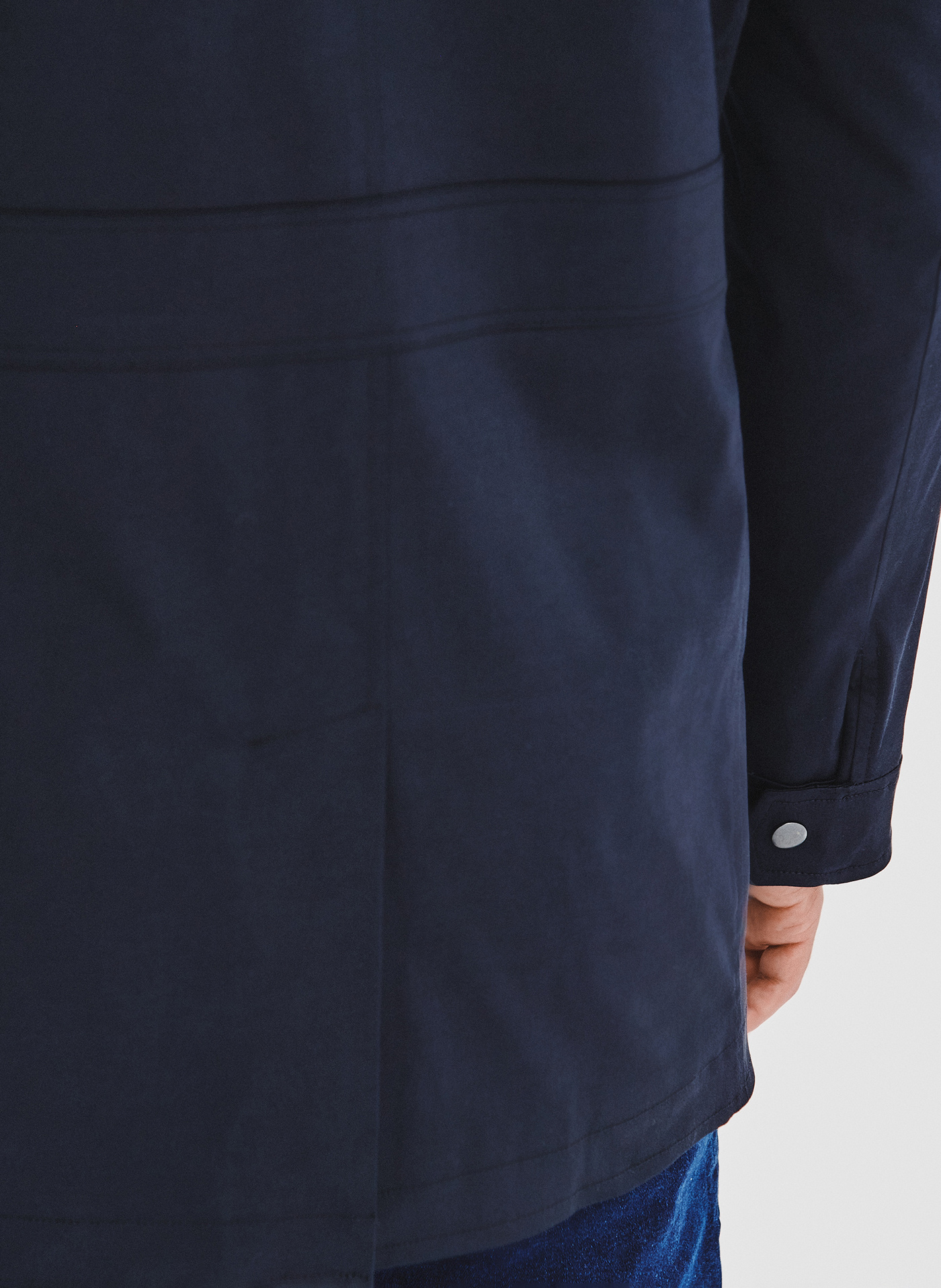 Granatowy płaszcz jesienny - Pako Lorente