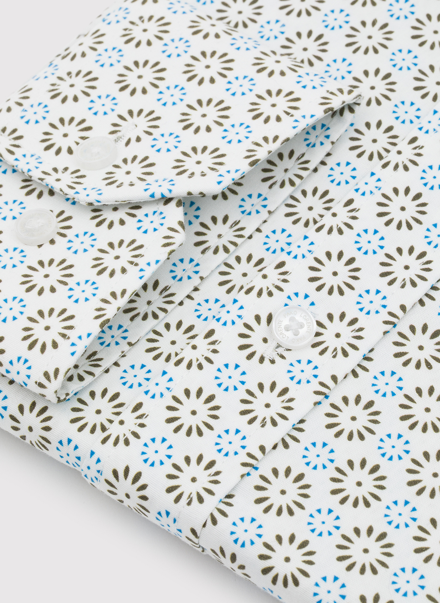 PAKO LORENTE - Biała koszula mikrowzór - Pako Lorente