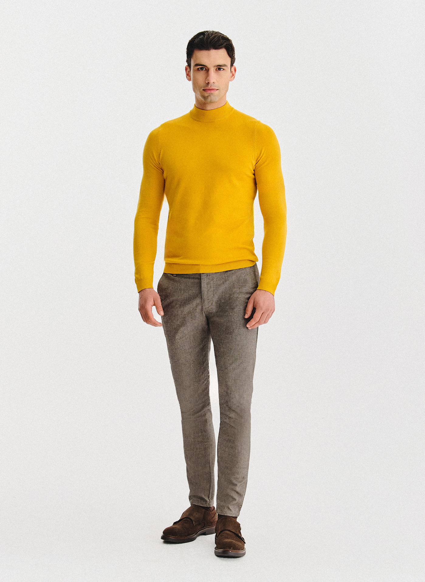 Żółty półgolf męski - Pako Lorente