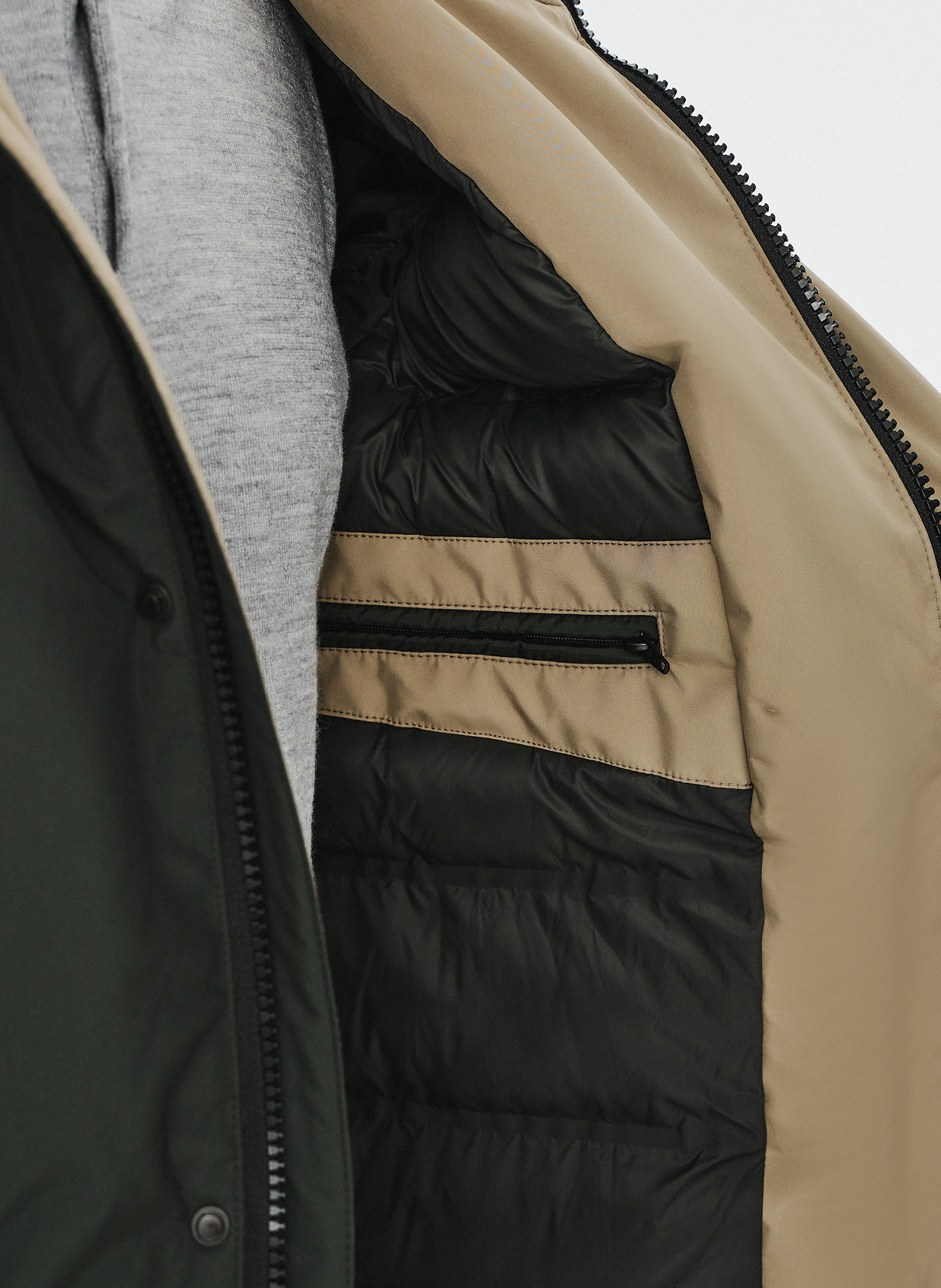 Zielona kurtka męska z kapturem - Pako Lorente