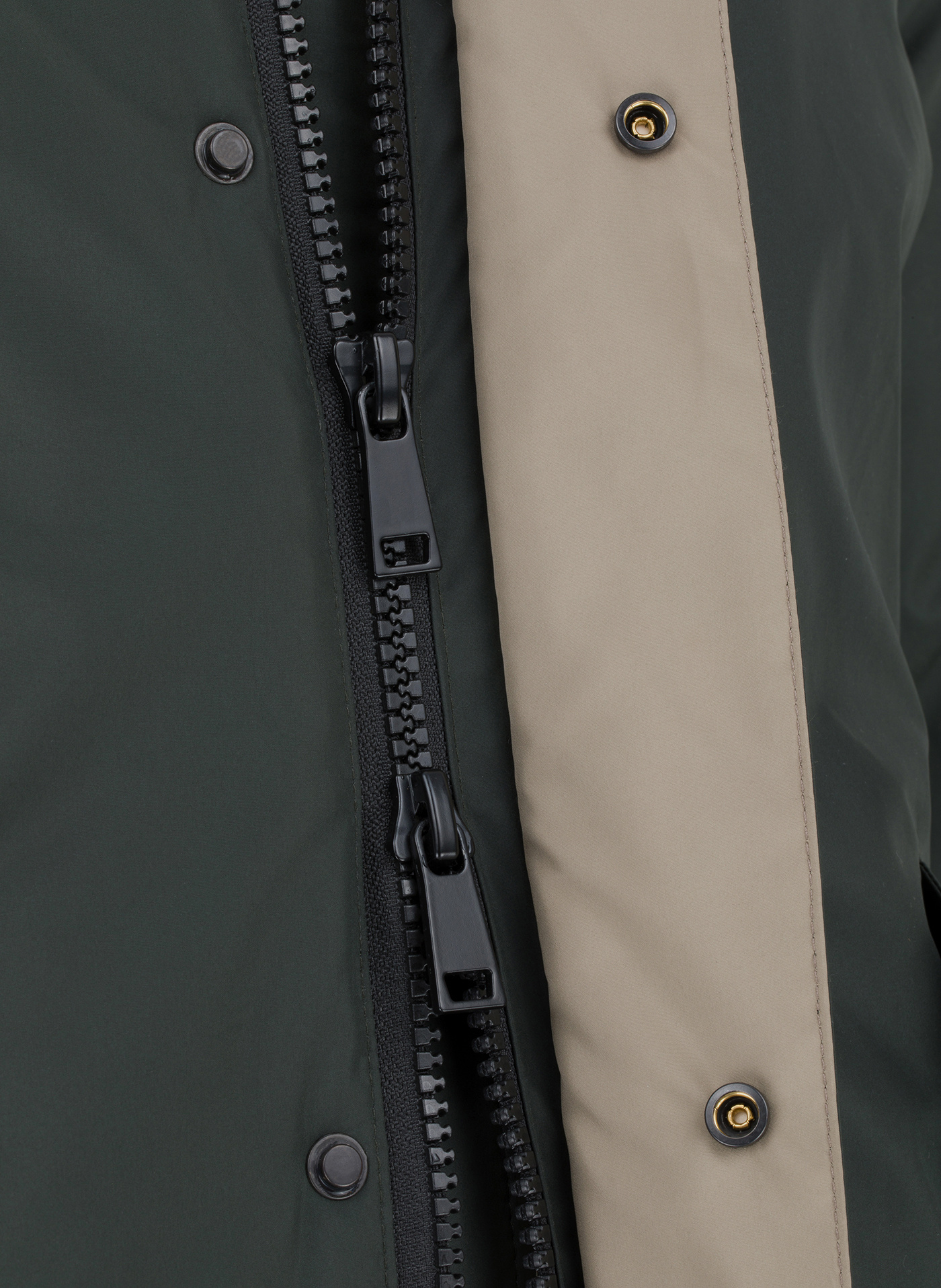 Zielona kurtka męska z kapturem - Pako Lorente