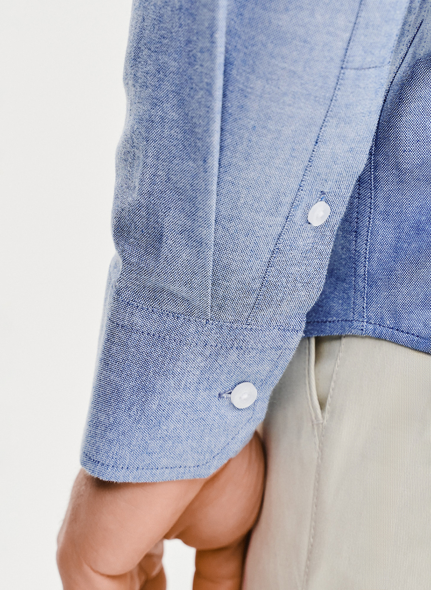 Koszula męska z kołnierzem na guziki - Pako Lorente