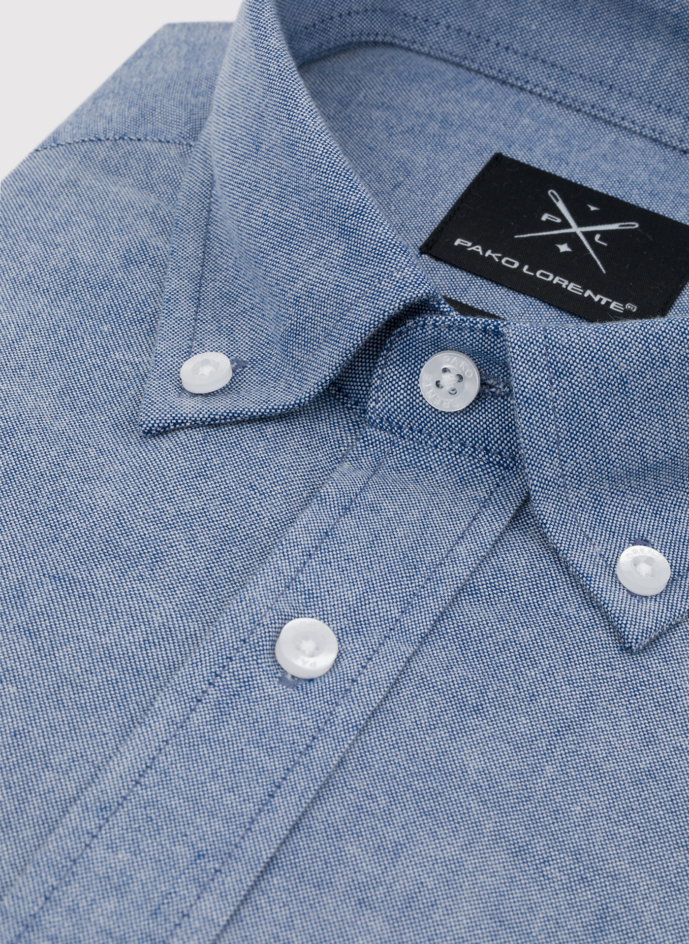 Koszula męska z kołnierzem na guziki - Pako Lorente