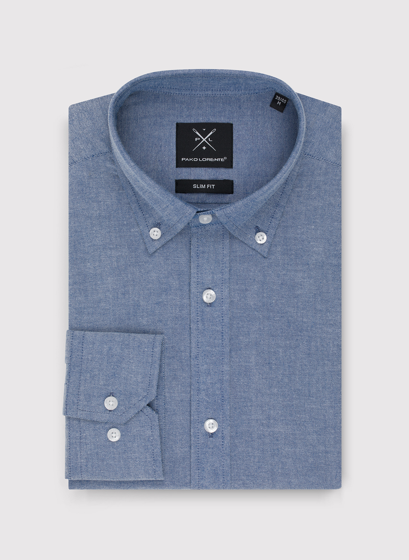 Koszula męska z kołnierzem na guziki - Pako Lorente