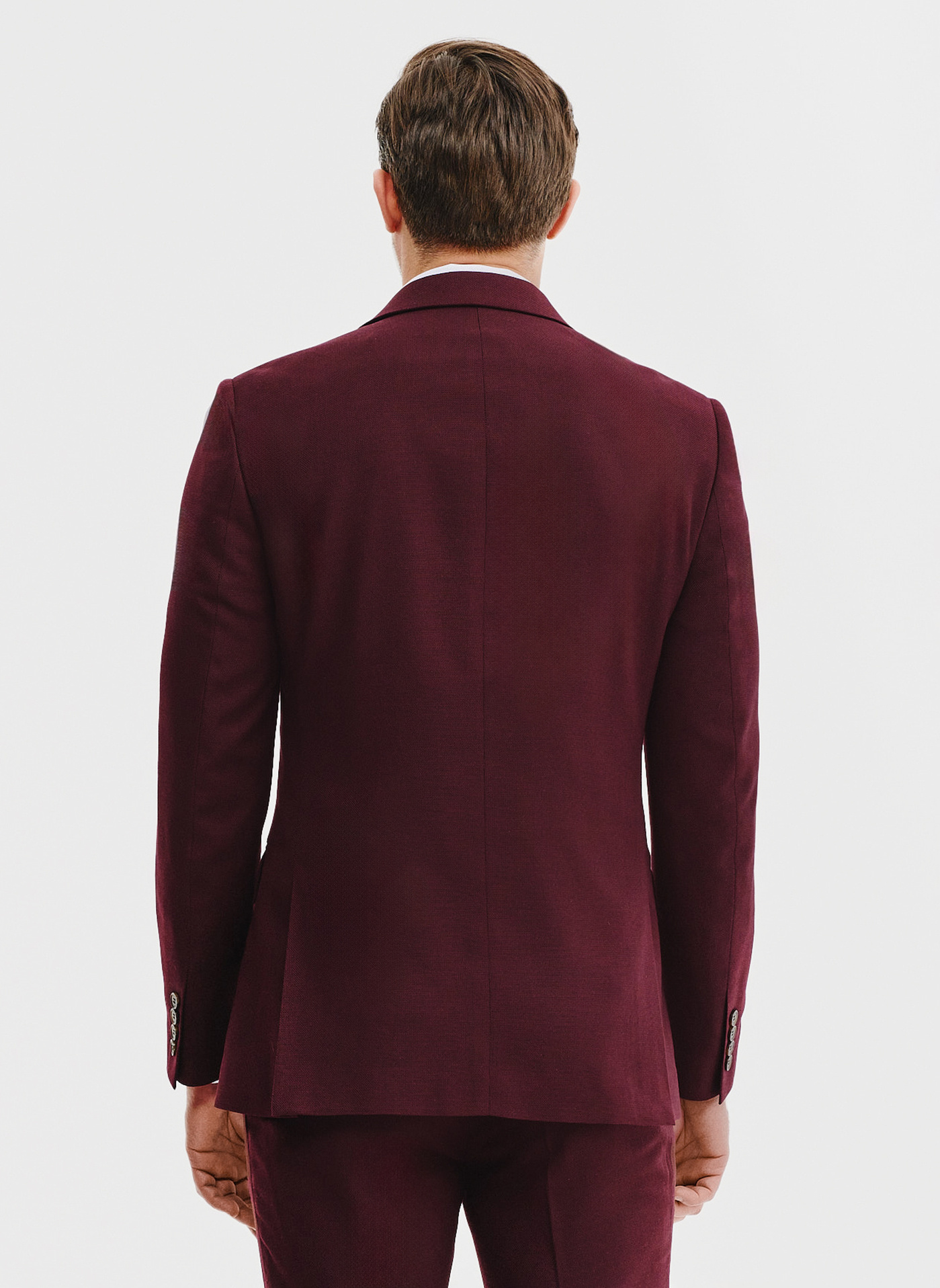 Marynarka garniturowa w kolorze bordowym - Pako Lorente
