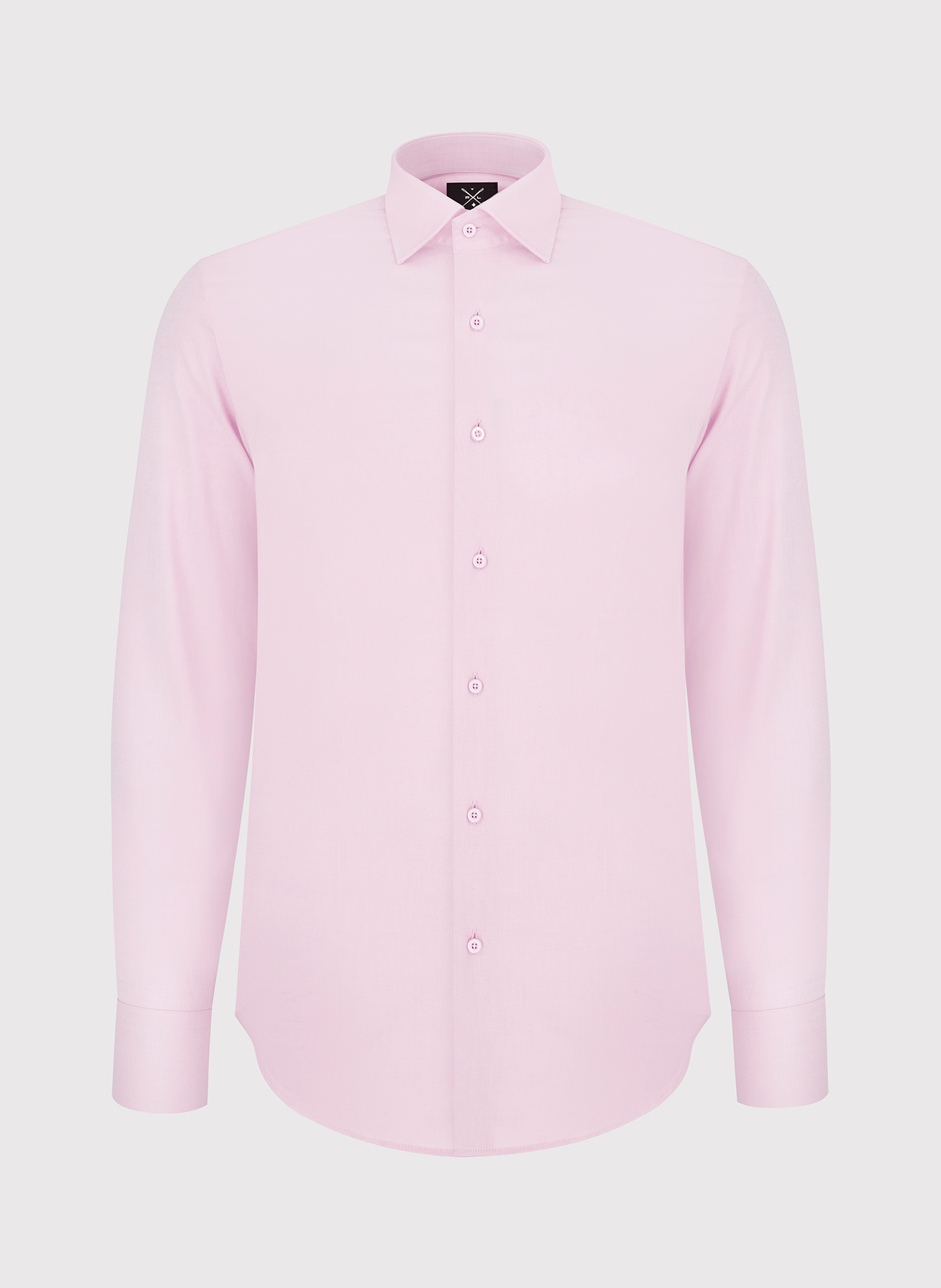 Koszula męska z długim rękawem w kolorze różowym - Pako Lorente