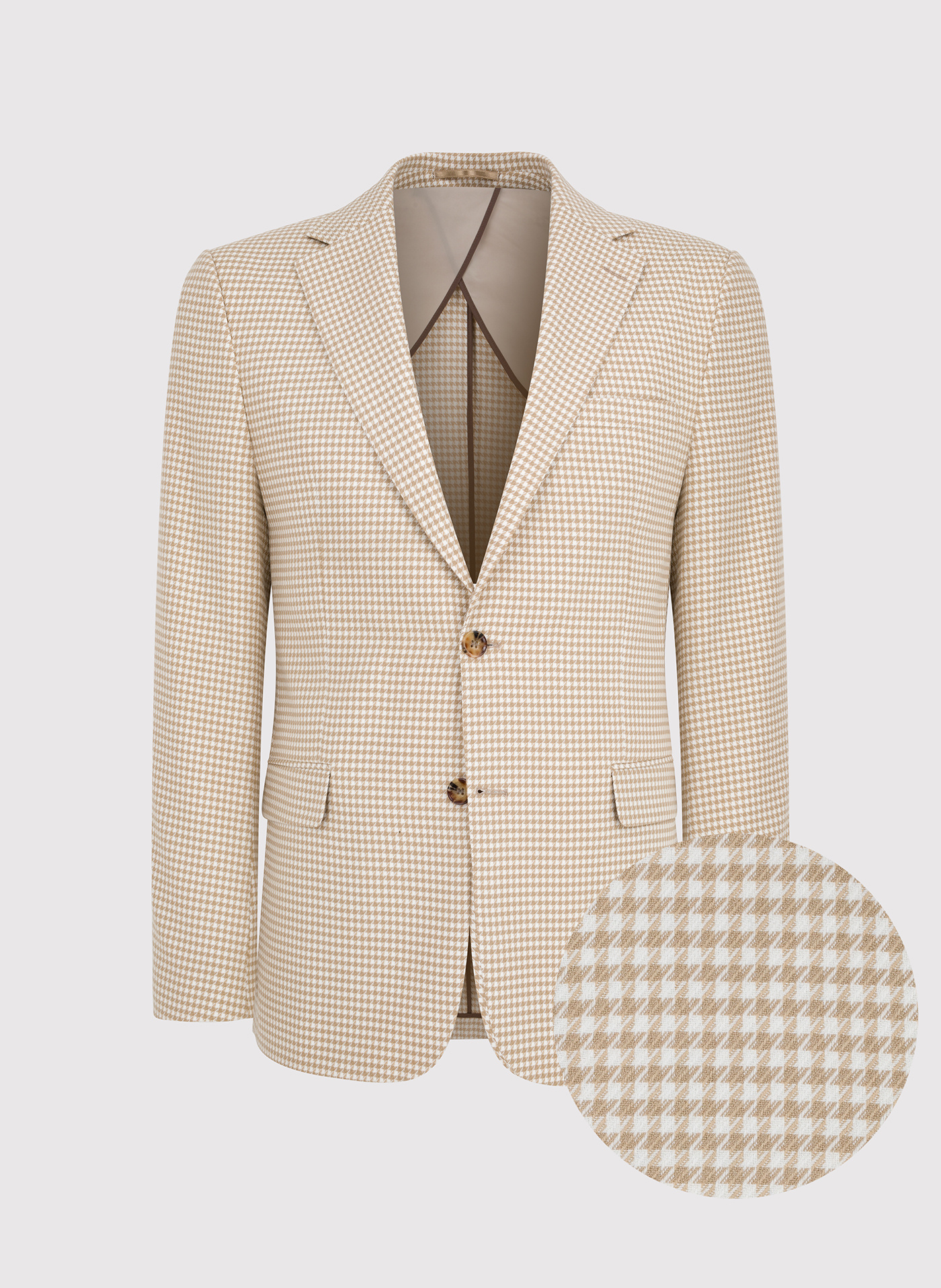 PAKO LORENTE - Jasna marynarka męska w pepitkę - Pako Lorente