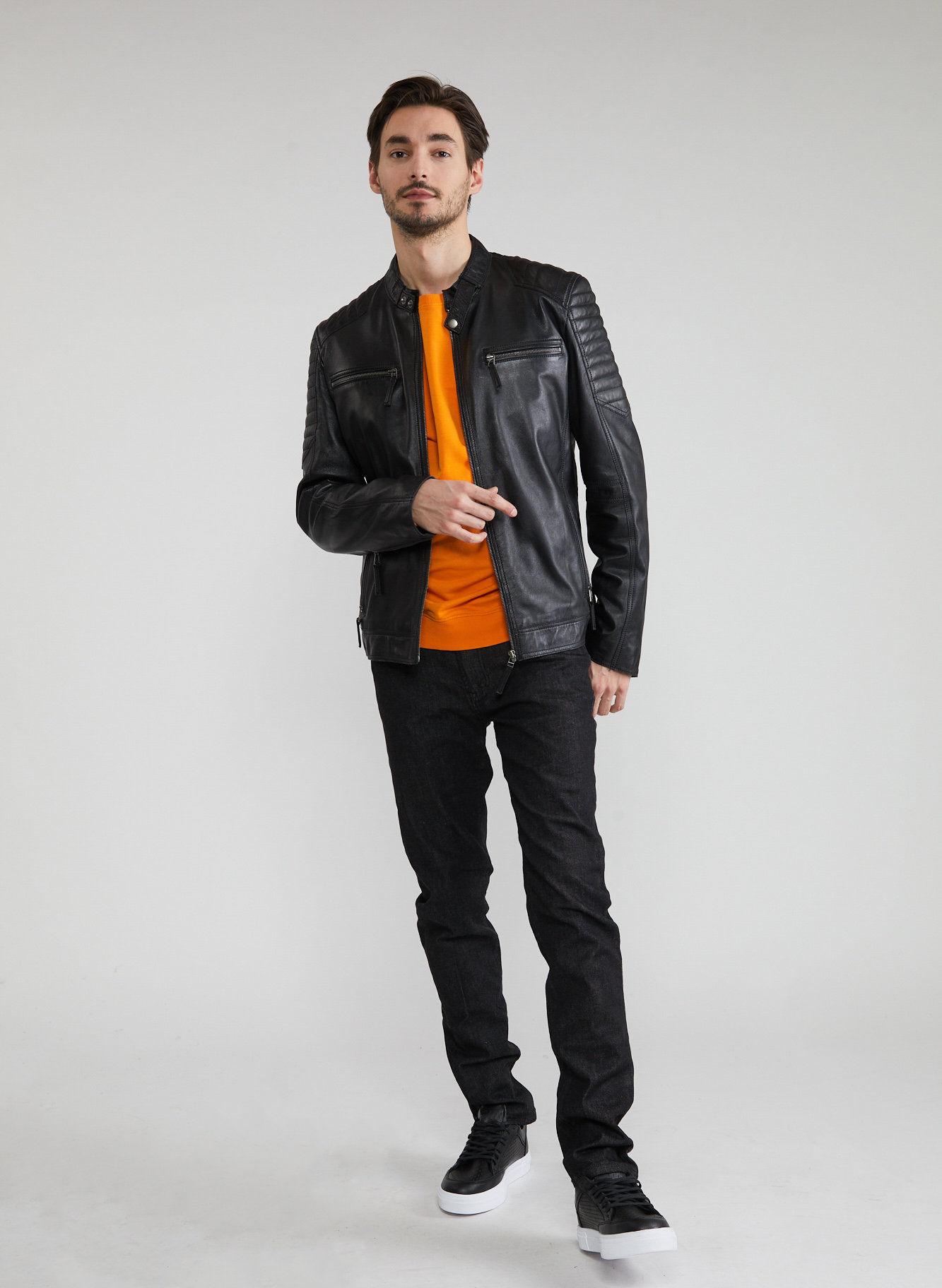 Kurtka skórzana P22SF-5S-001-C-0 - Pako Lorente