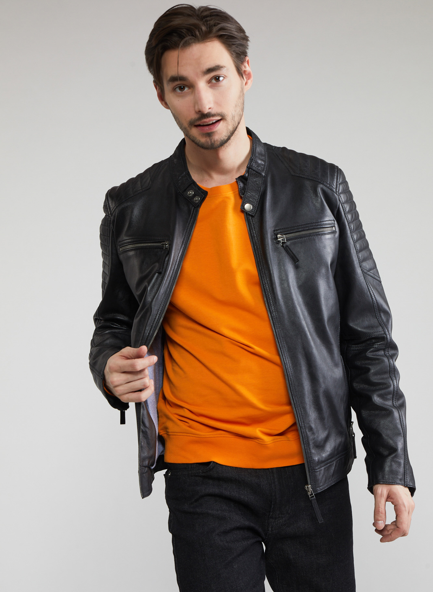 Kurtka skórzana P22SF-5S-001-C-0 - Pako Lorente