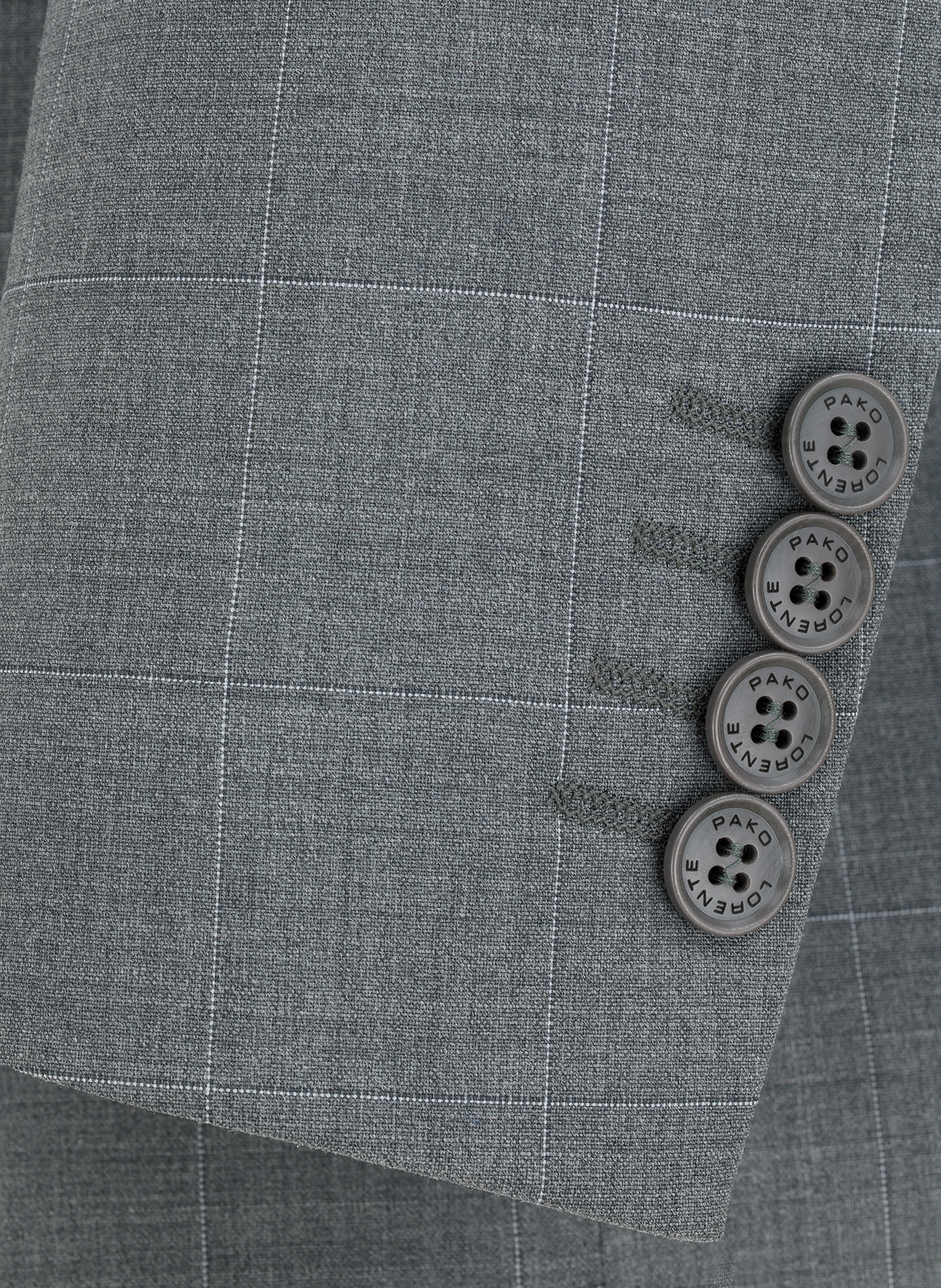 Ciemnoszara marynarka garniturowa w delikatną kratę - Pako Lorente