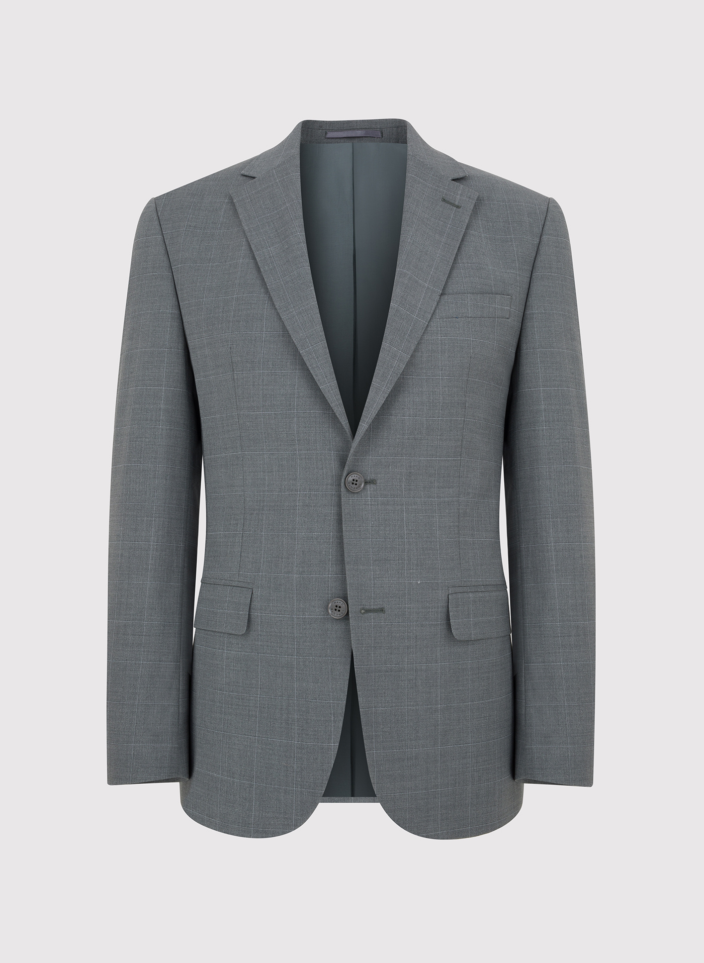 Ciemnoszara marynarka garniturowa w delikatną kratę - Pako Lorente