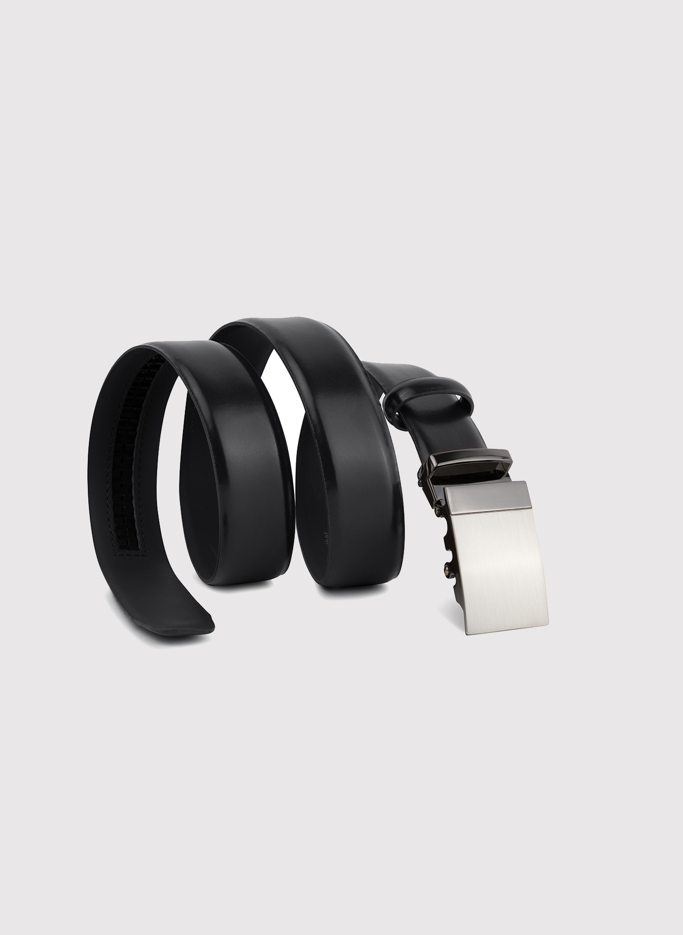 PAKO LORENTE - Czarny pasek męski z automatyczną klamrą - Pako Lorente