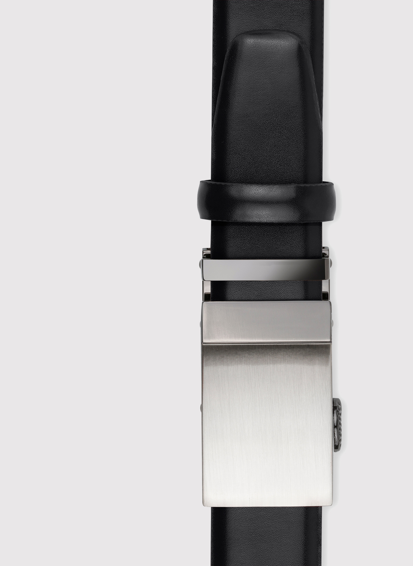 PAKO LORENTE - Czarny pasek męski z automatyczną klamrą - Pako Lorente