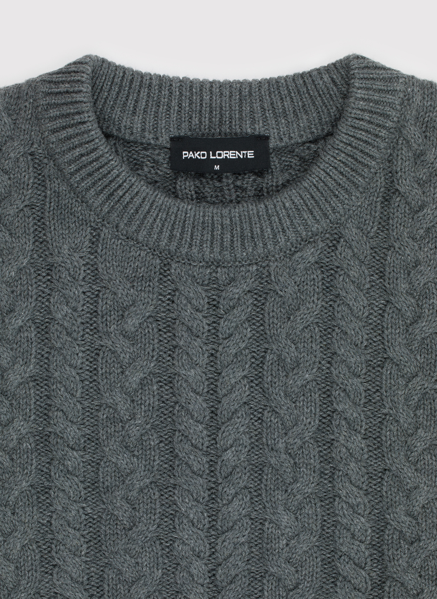 PAKO LORENTE - szary sweter męski z kaszmirem - Pako Lorente