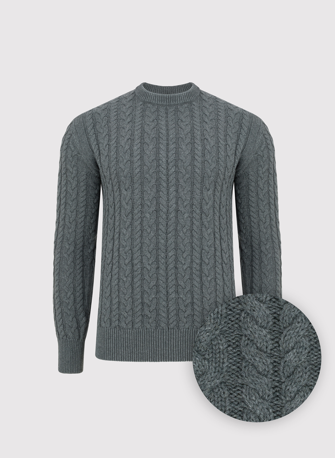 PAKO LORENTE - szary sweter męski z kaszmirem - Pako Lorente