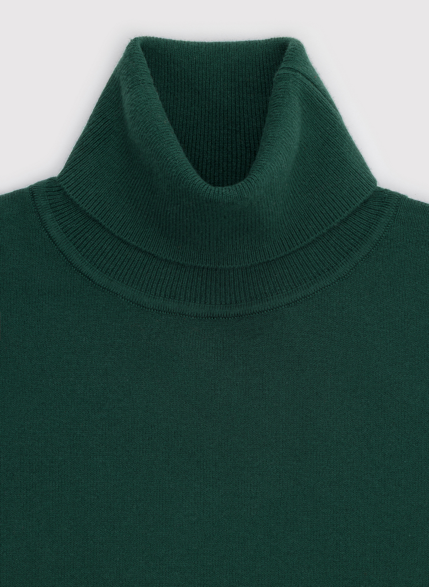 PAKO LORENTE - Ciemnozielony gładki golf męski - Pako Lorente