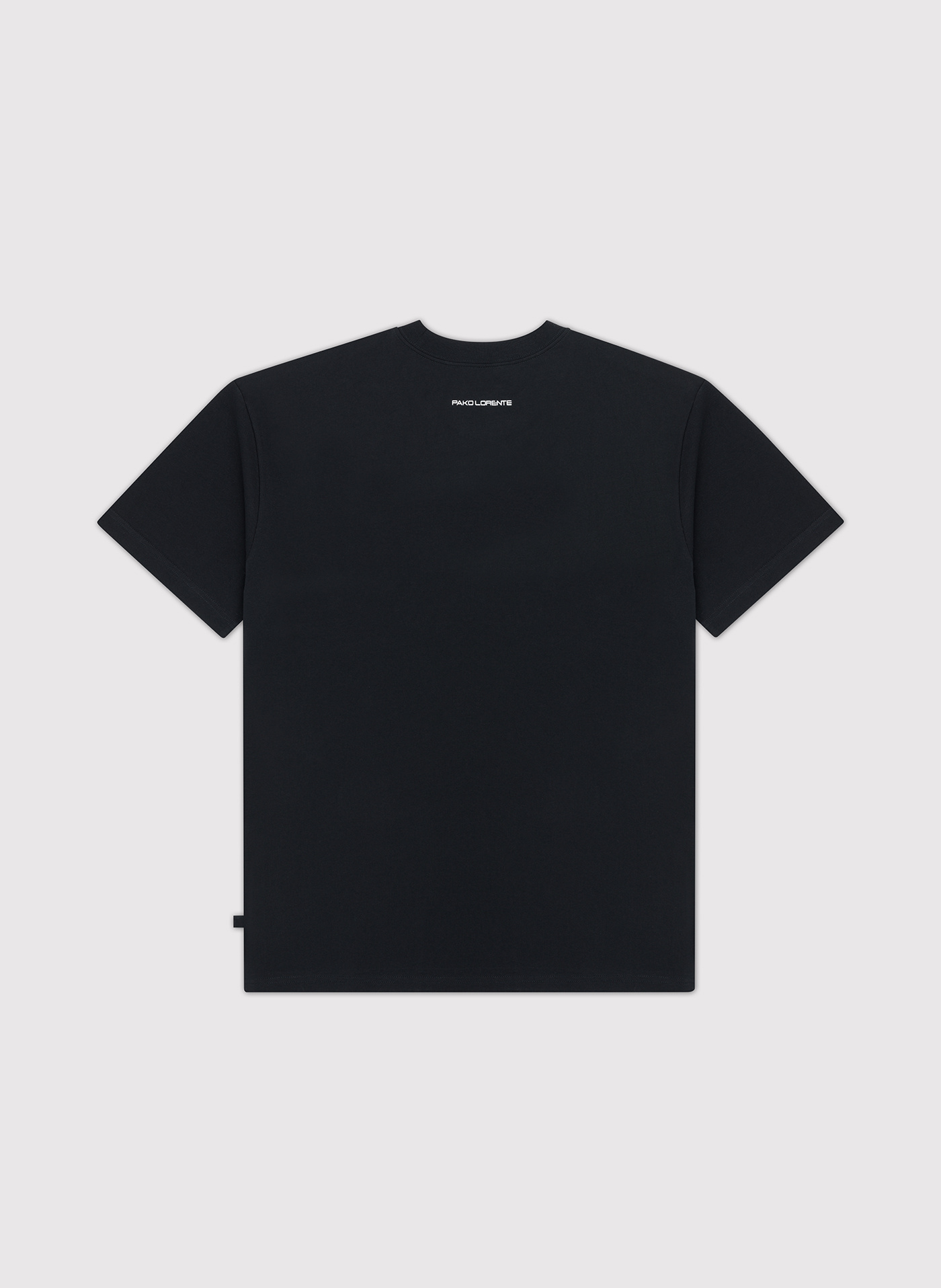 Czarny męski t-shirt basic - Pako Lorente