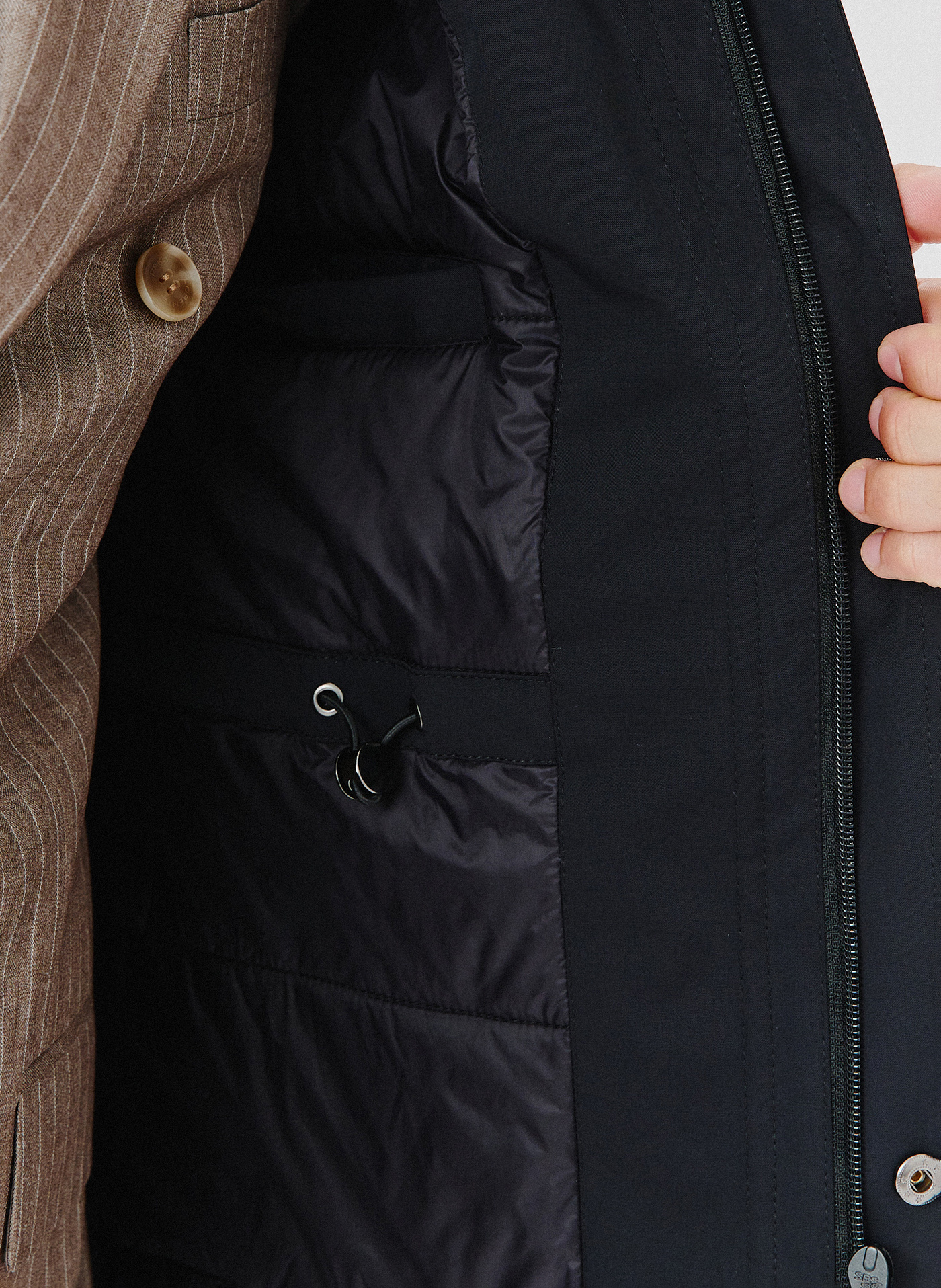 Granatowa kurtka męska o prostym kroju - Pako Lorente