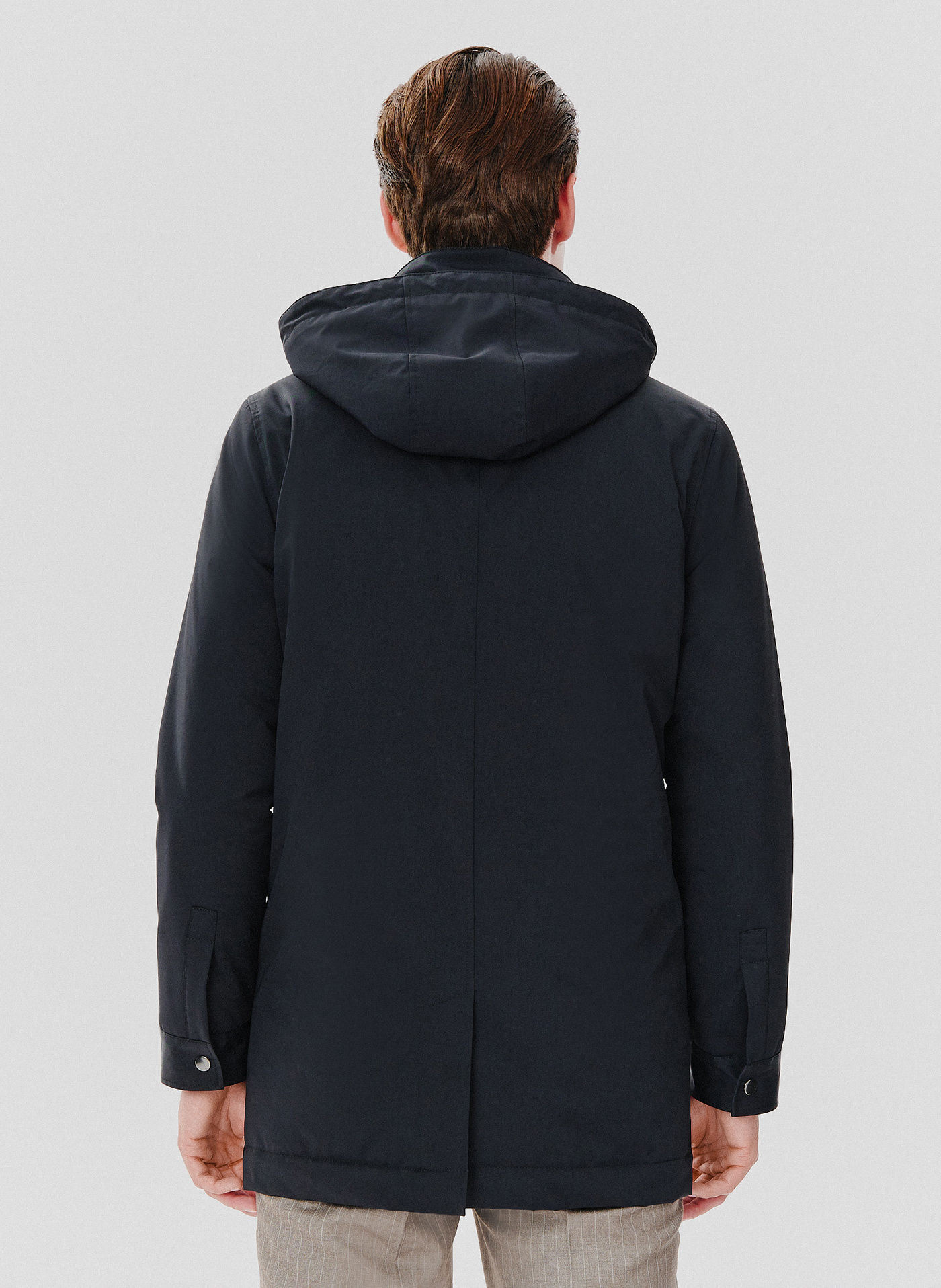 Granatowa kurtka męska o prostym kroju - Pako Lorente