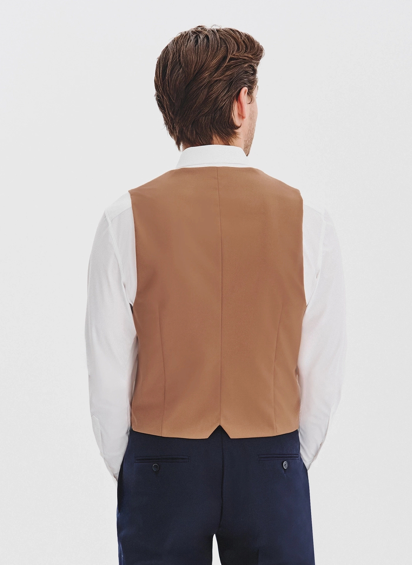 PAKO LORENTE - Ruda dwurzędowa kamizelka męska - Pako Lorente