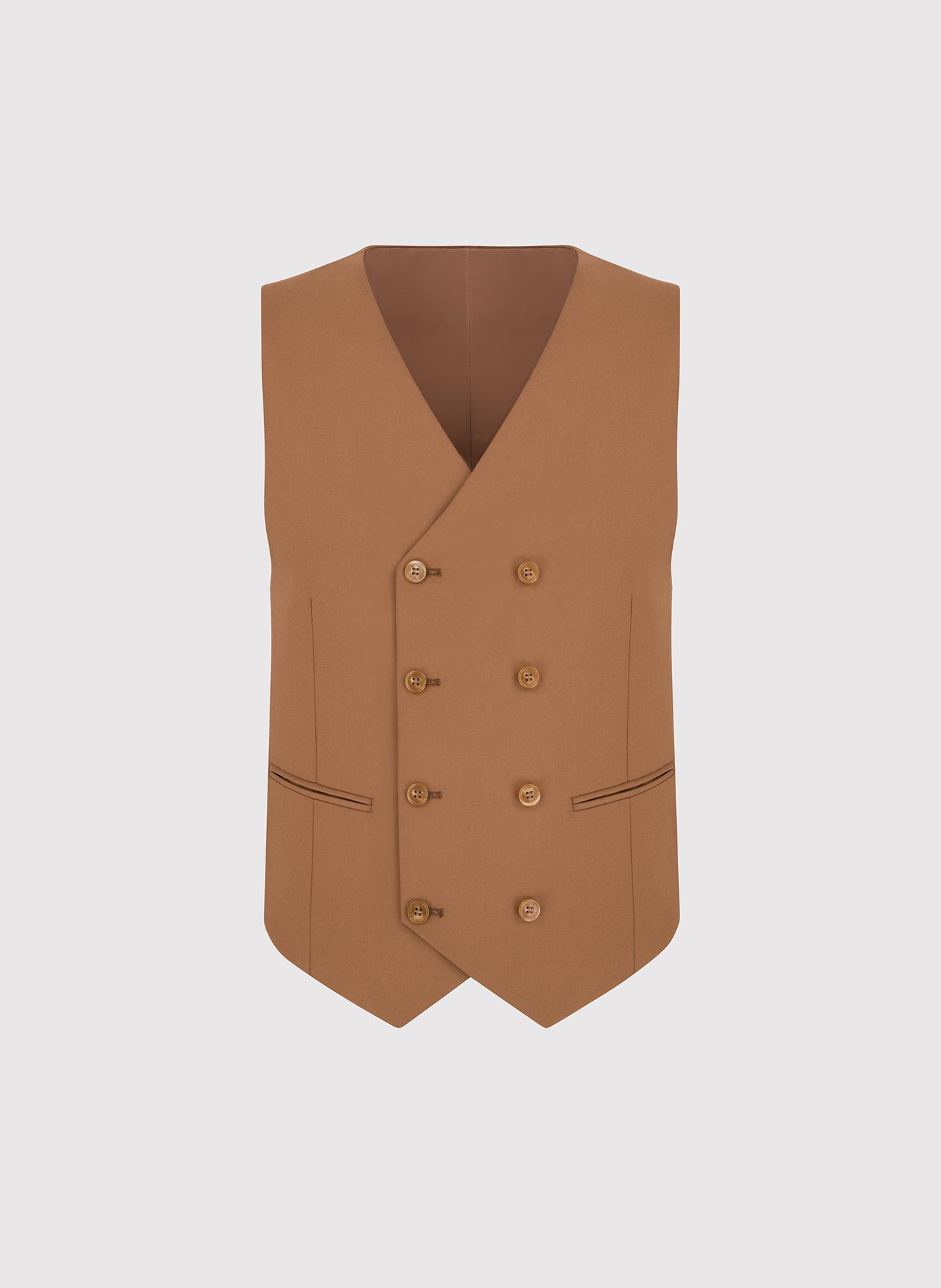 PAKO LORENTE - Ruda dwurzędowa kamizelka męska - Pako Lorente