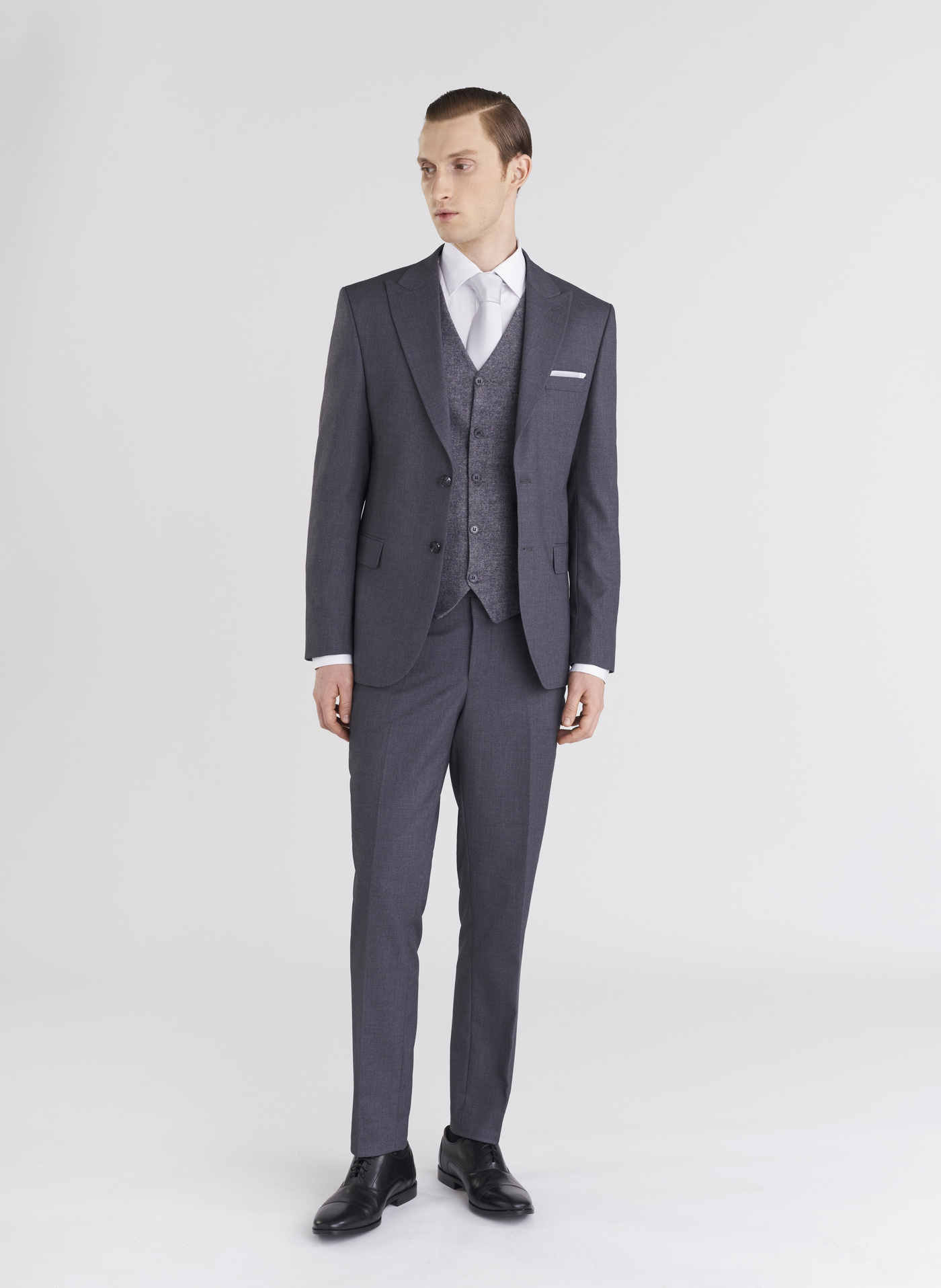 Szare eleganckie spodnie męskie - Pako Lorente