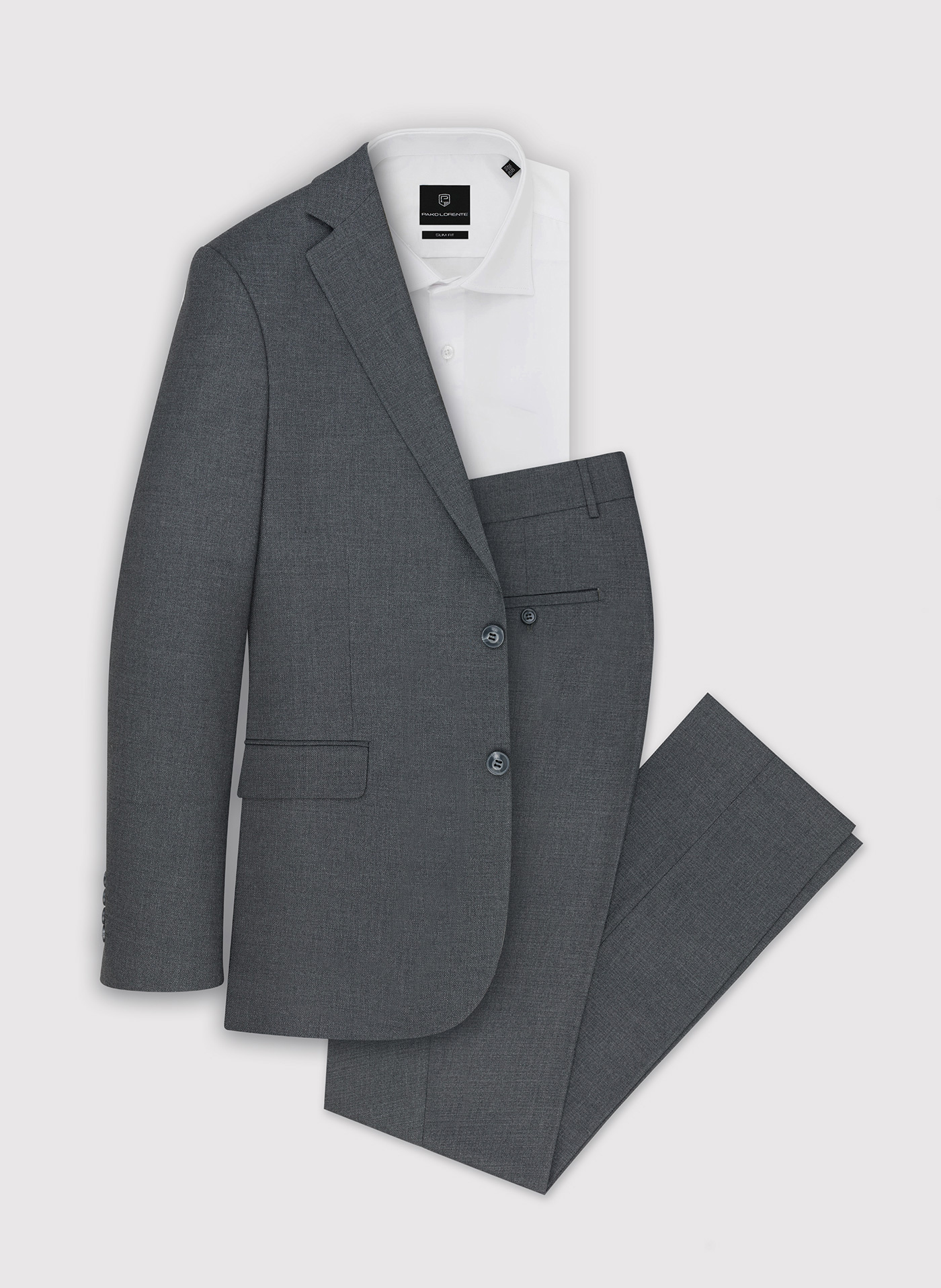 Szare eleganckie spodnie męskie - Pako Lorente