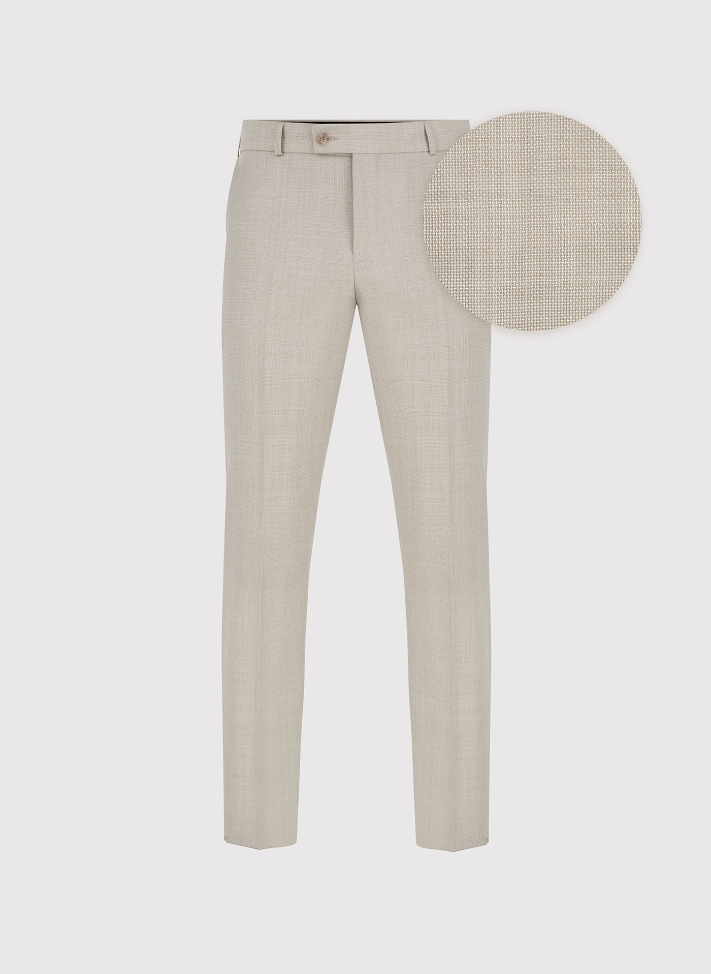 PAKO LORENTE - Beżowe wełniane spodnie ganiturowe - Pako Lorente