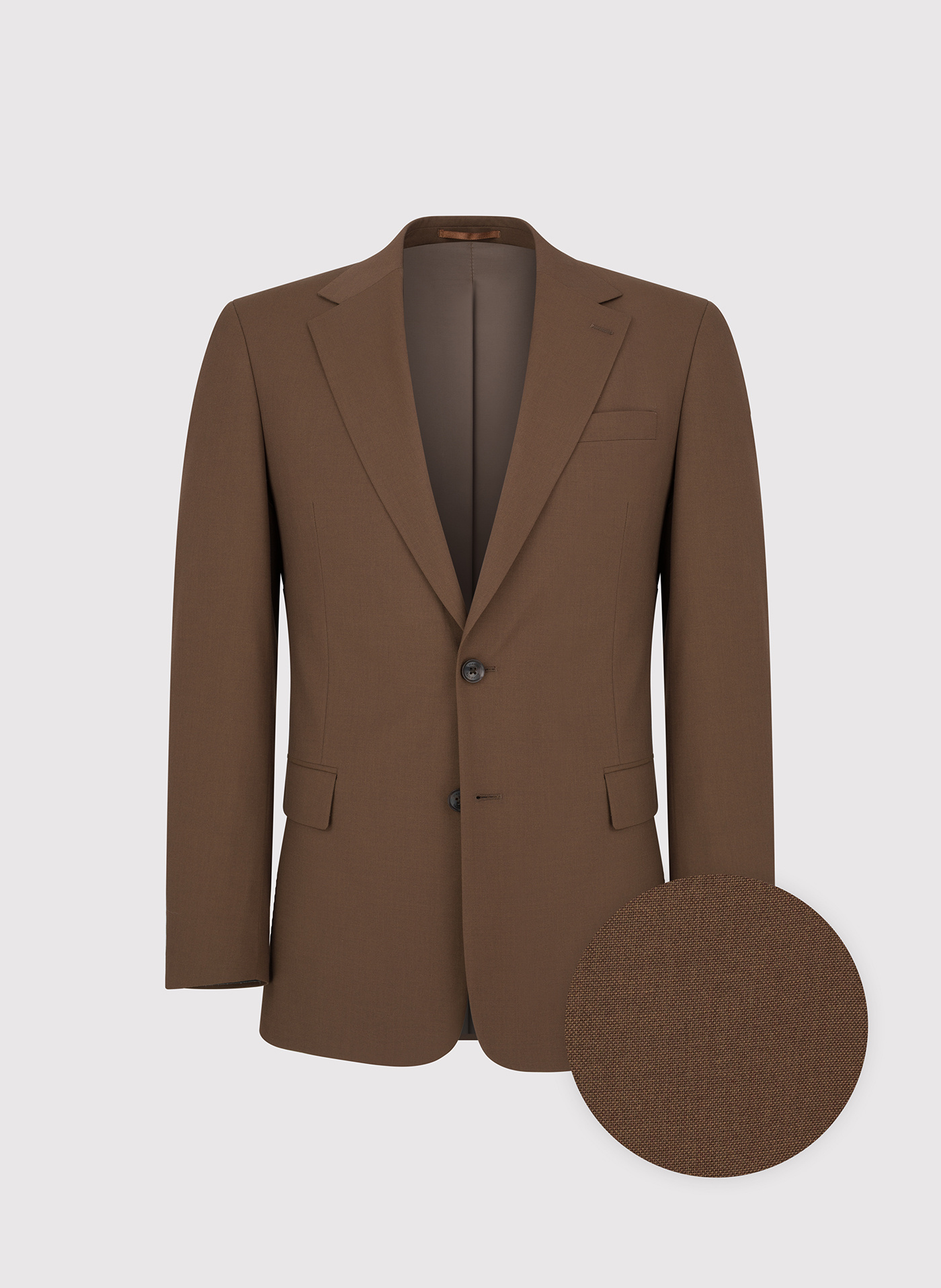 PAKO LORENTE - Gładka brązowa marynarka garniturowa - Pako Lorente