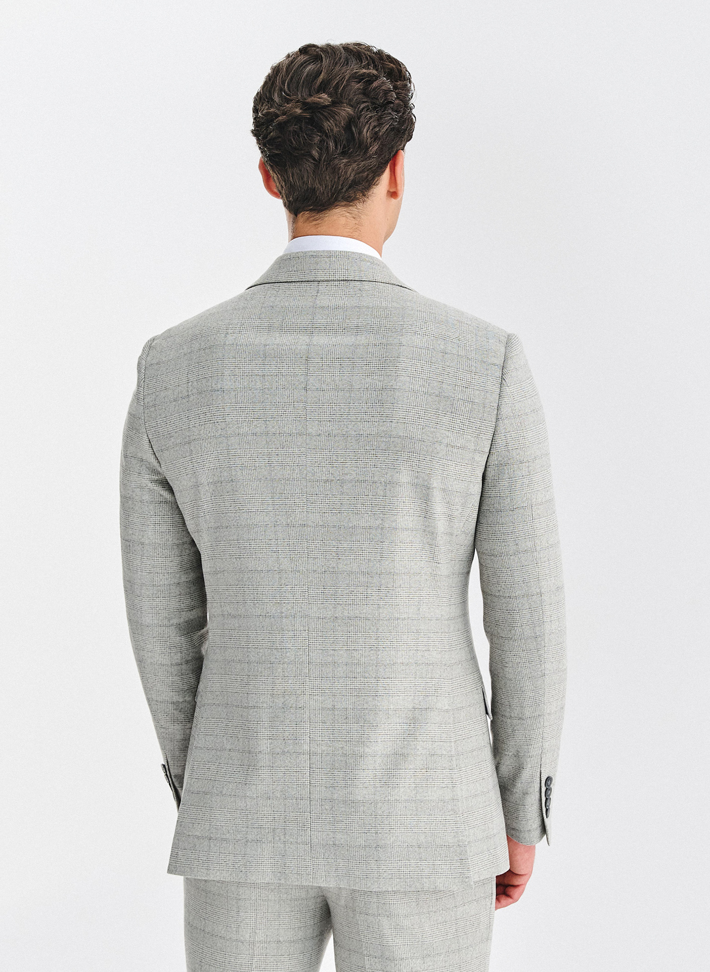 Szara marynarka garniturowa w kratkę - Pako Lorente