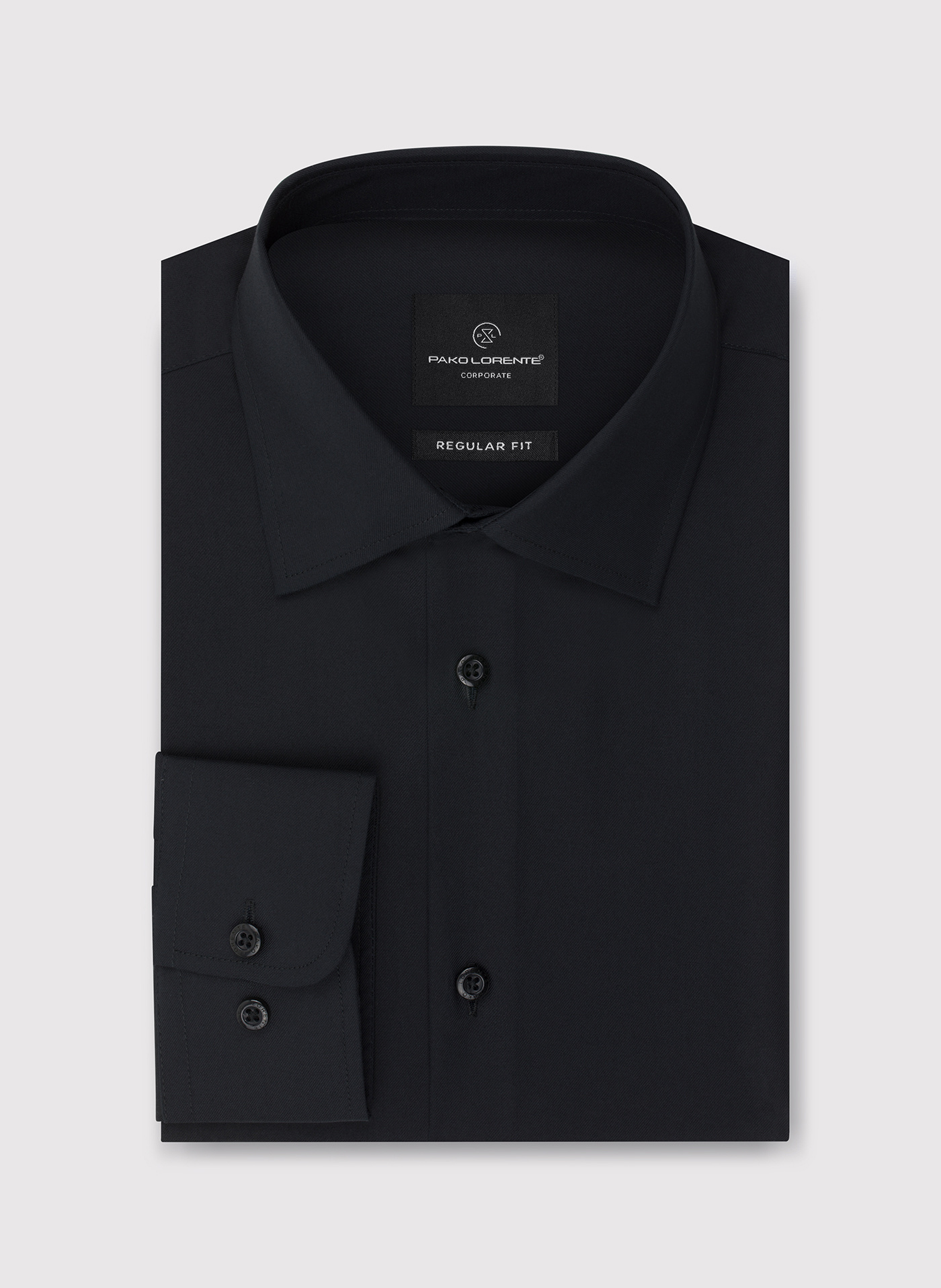 Czarna bawełniana koszula męska - Pako Lorente