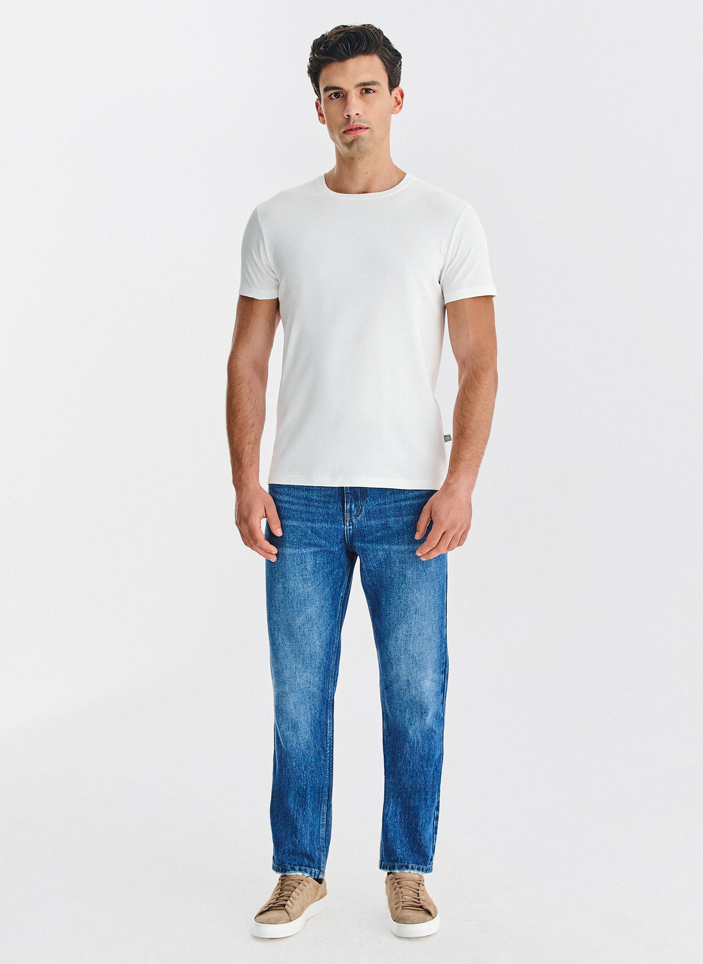 PAKO LORENTE - Ecru t-shirt męski - Pako Lorente