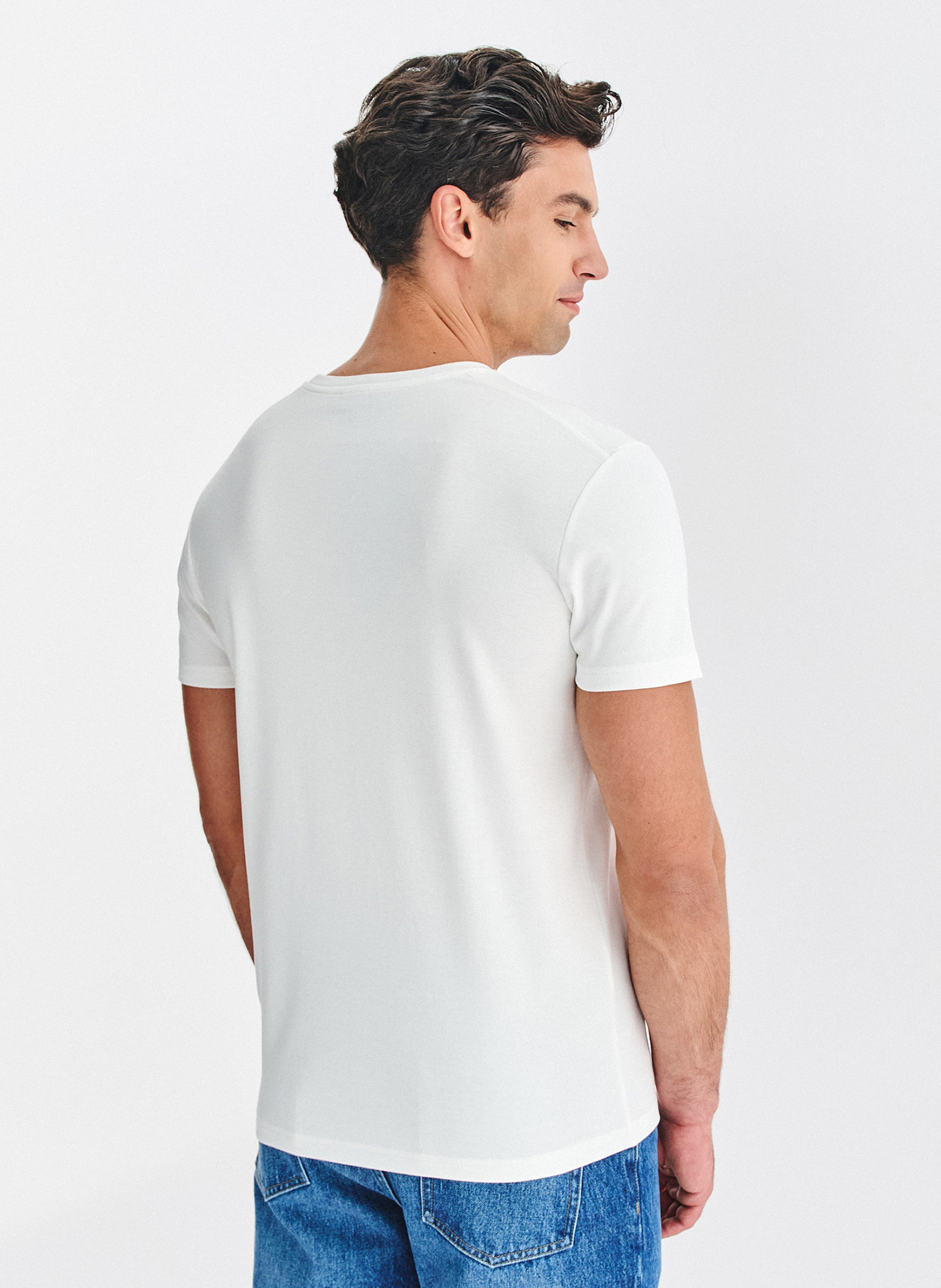 PAKO LORENTE - Ecru t-shirt męski - Pako Lorente