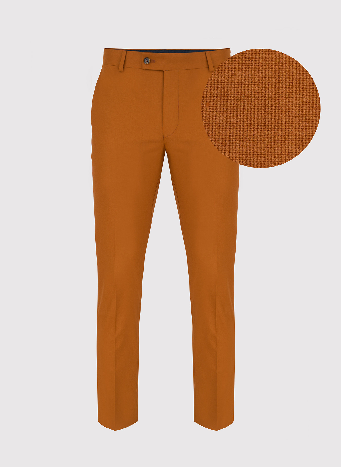 Pomarańczowe spodnie garniturowe P22SF-6G-021-P-S - Pako Lorente
