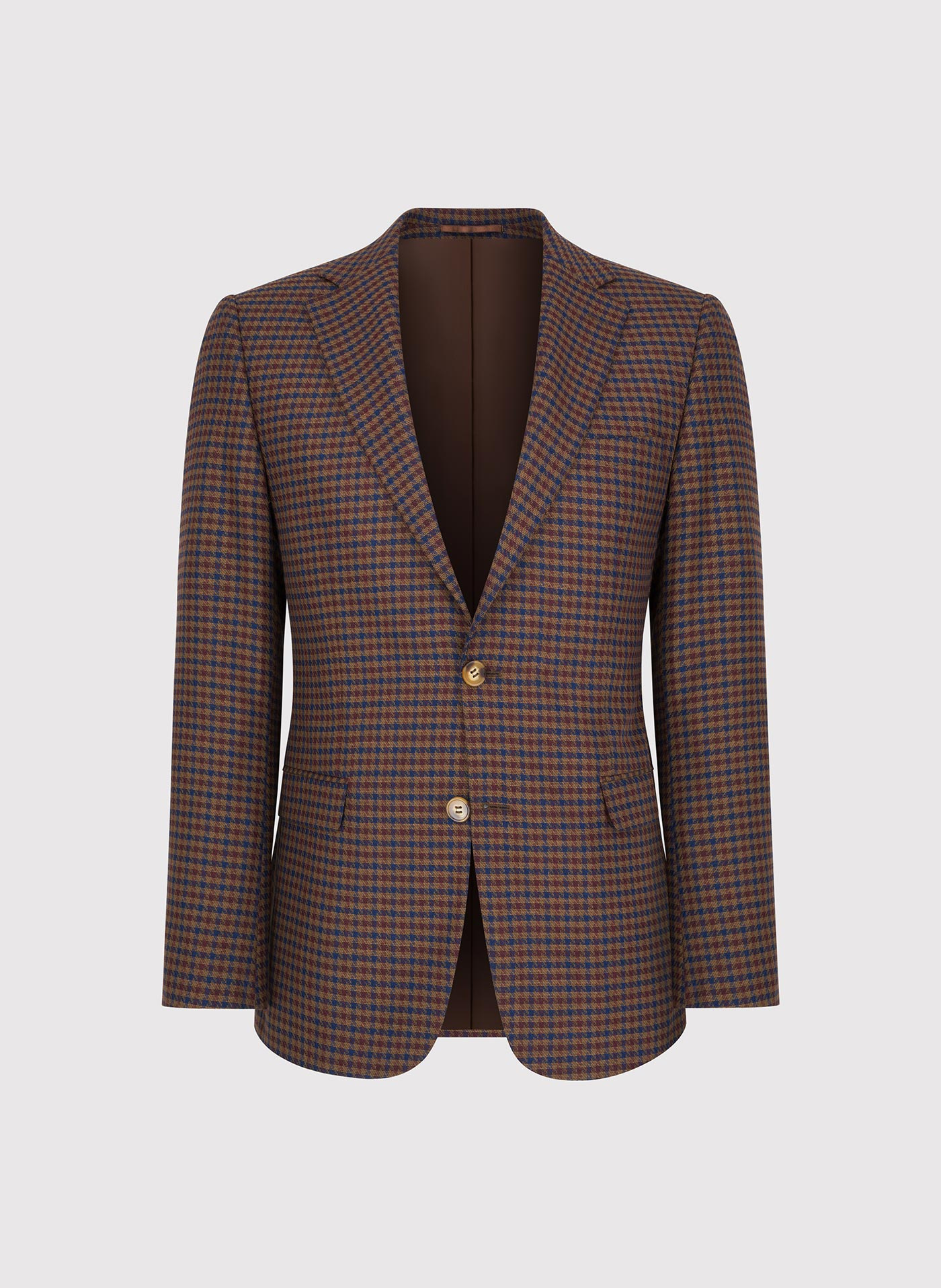 Brązowa marynarka w drobną kratę - Pako Lorente