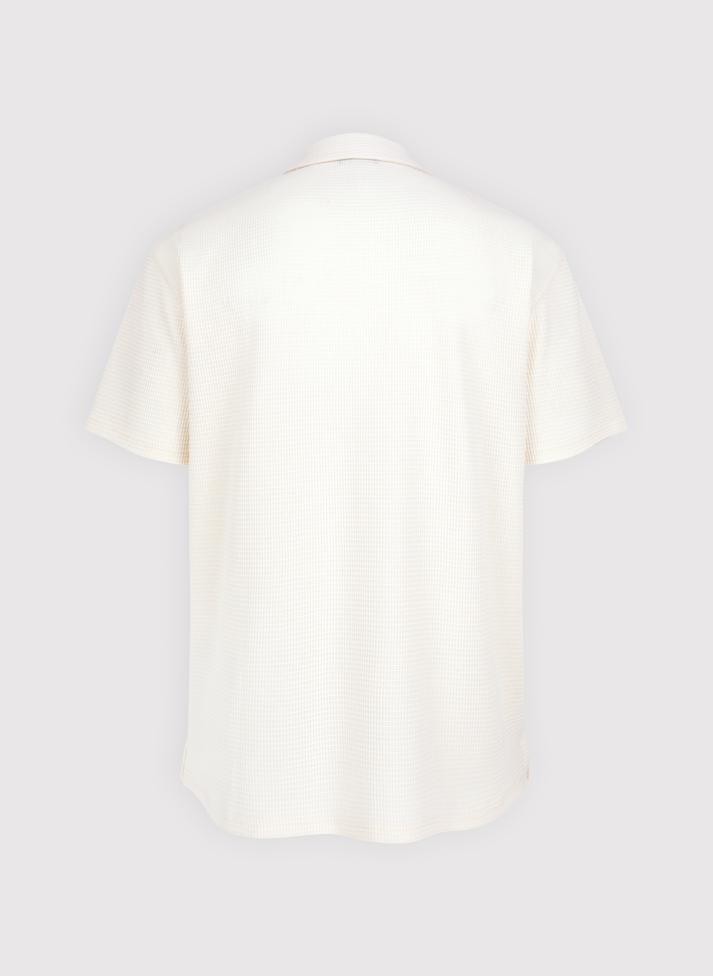 PAKO LORENTE - Dzianinowa beżowa koszula męska - Pako Lorente