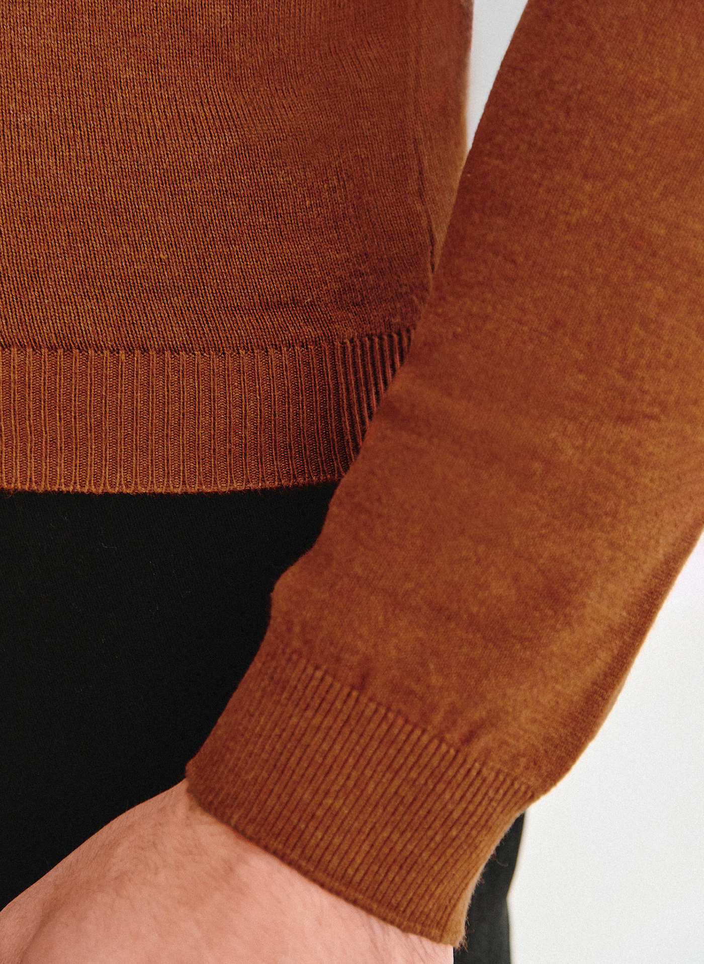 PAKO LORENTE - Półgolf męski w rudym kolorze - Pako Lorente