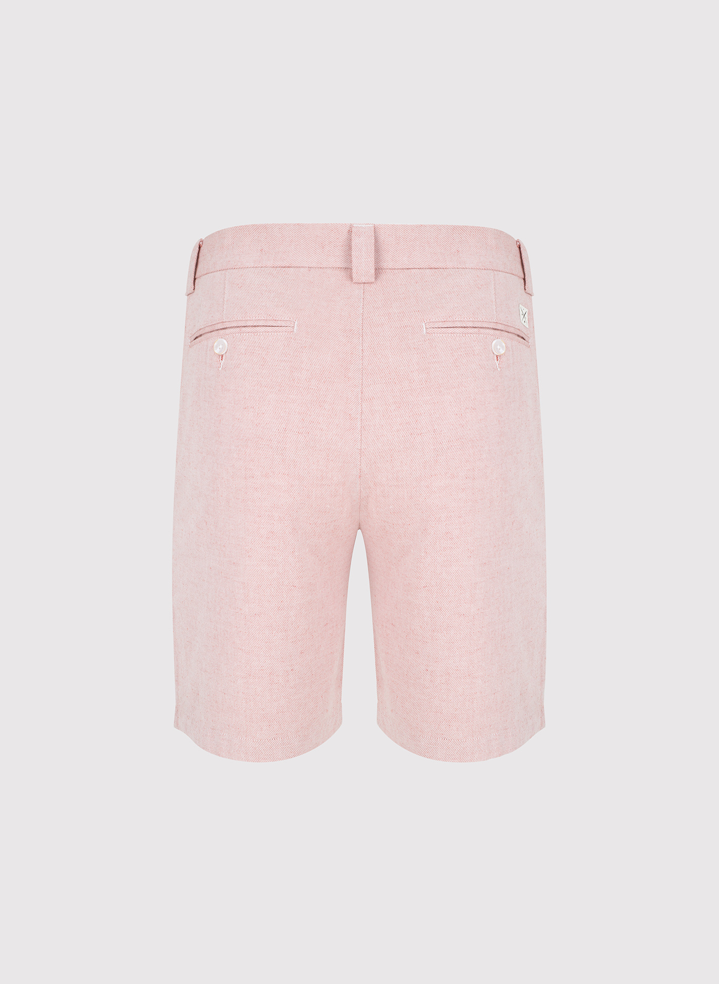 PAKO LORENTE - Różowe szorty męskie z lnem - Pako Lorente