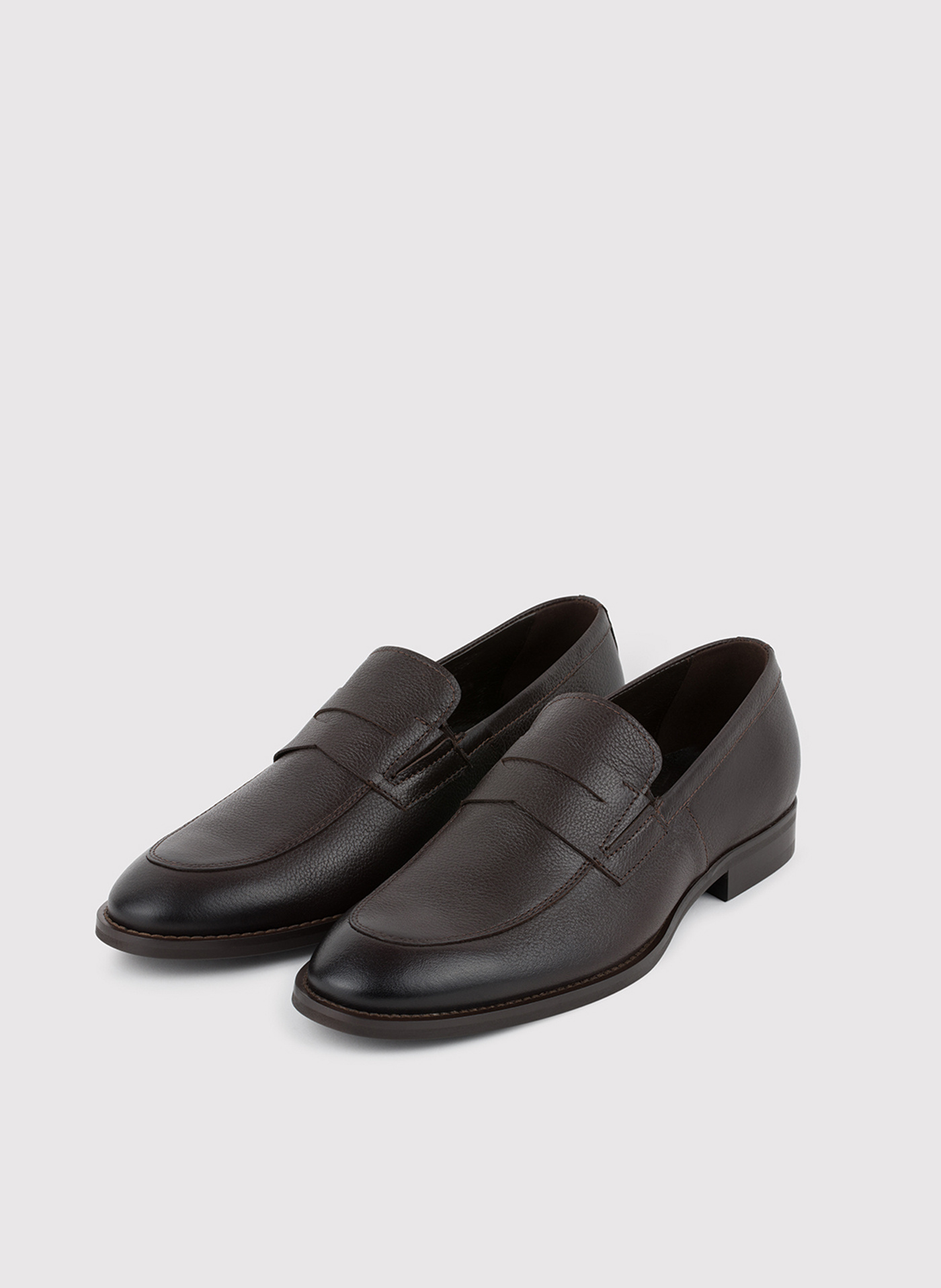 Brązowe loafersy męskie - Pako Lorente