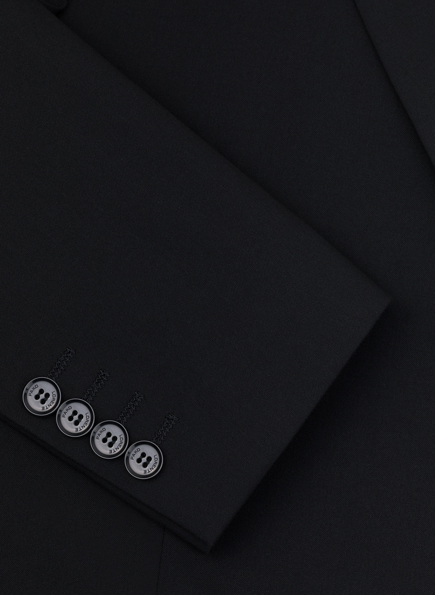 PAKO LORENTE - Gładka czarna marynarka garniturowa - Pako Lorente