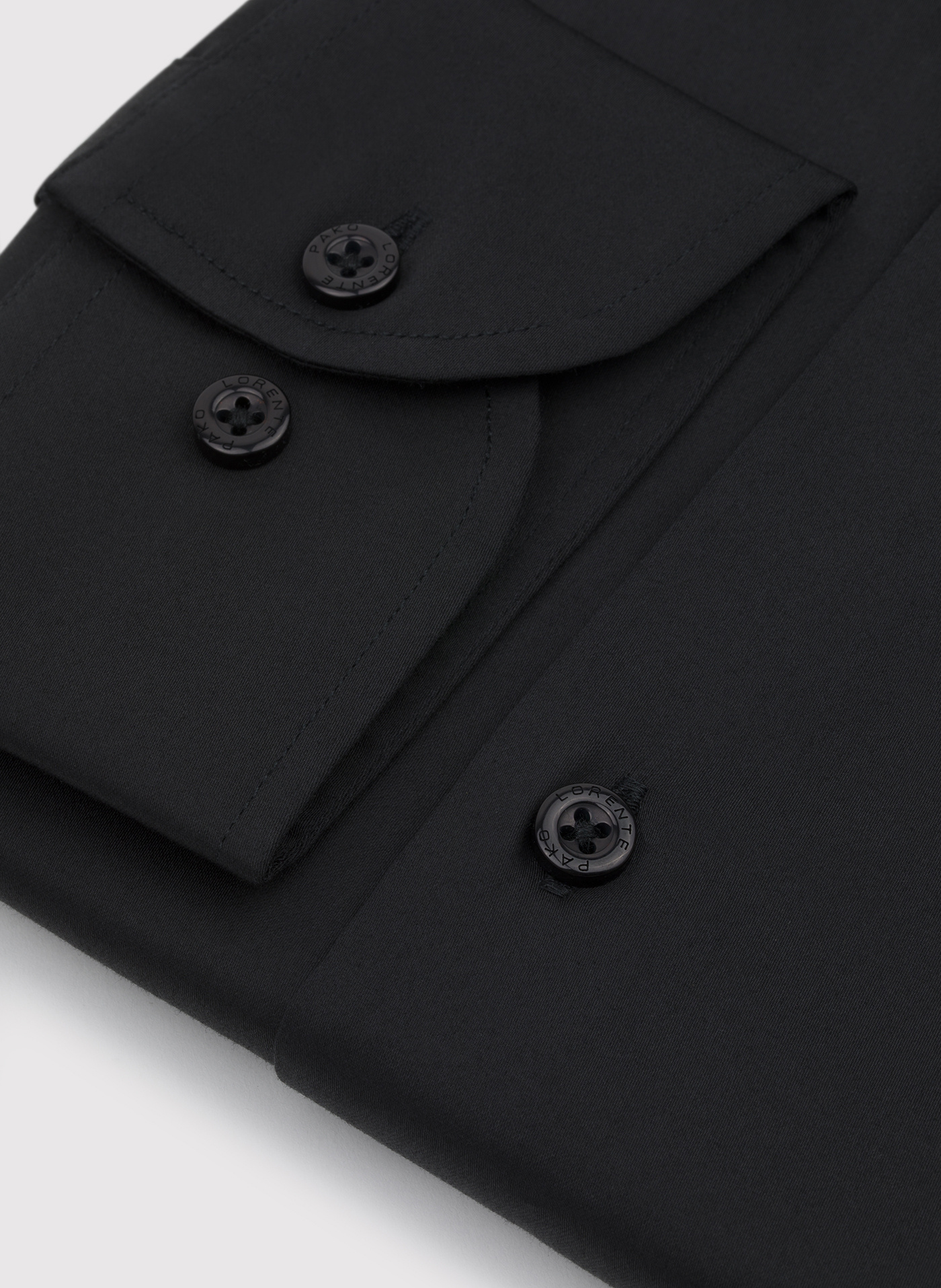 PAKO LORENTE - Czarna koszula męska z długim rękawem - Pako Lorente