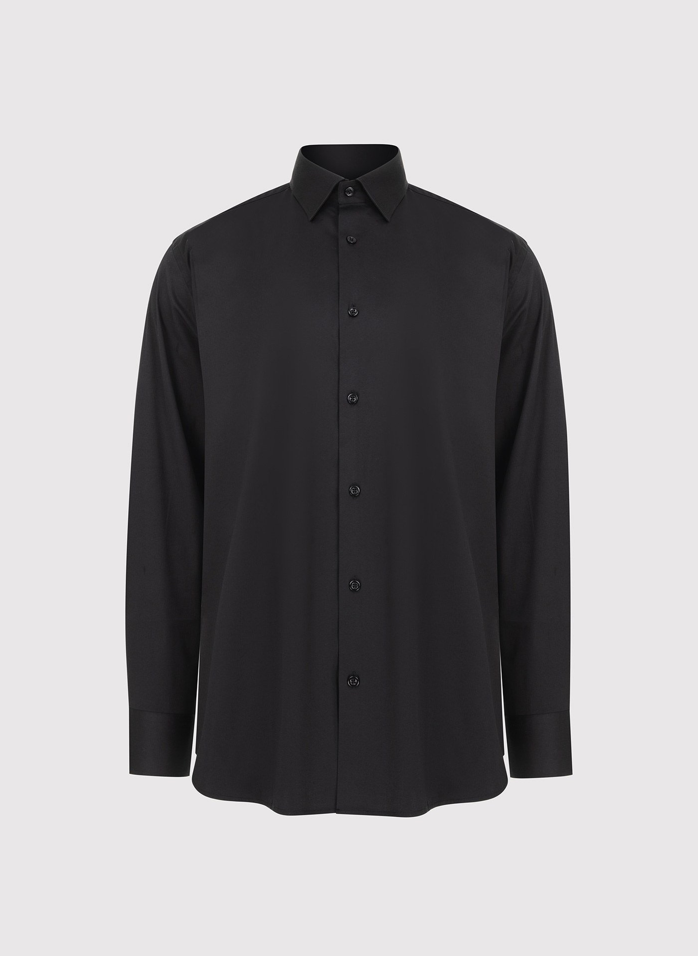 PAKO LORENTE - Czarna koszula męska z długim rękawem - Pako Lorente